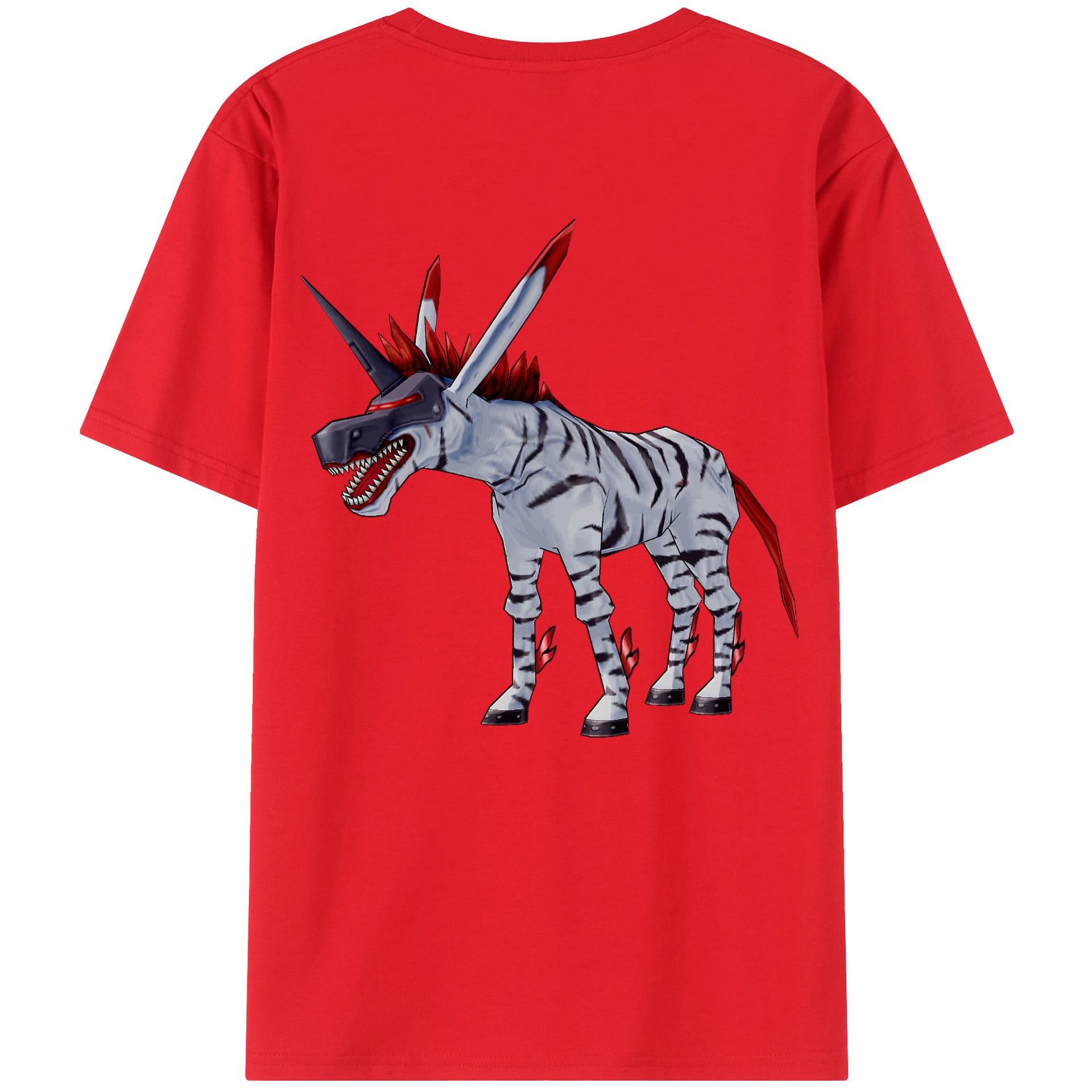 （画像用） Digimon デジタルモンスター/デジモン 綿100％半袖Tシャツ（背面プリント）