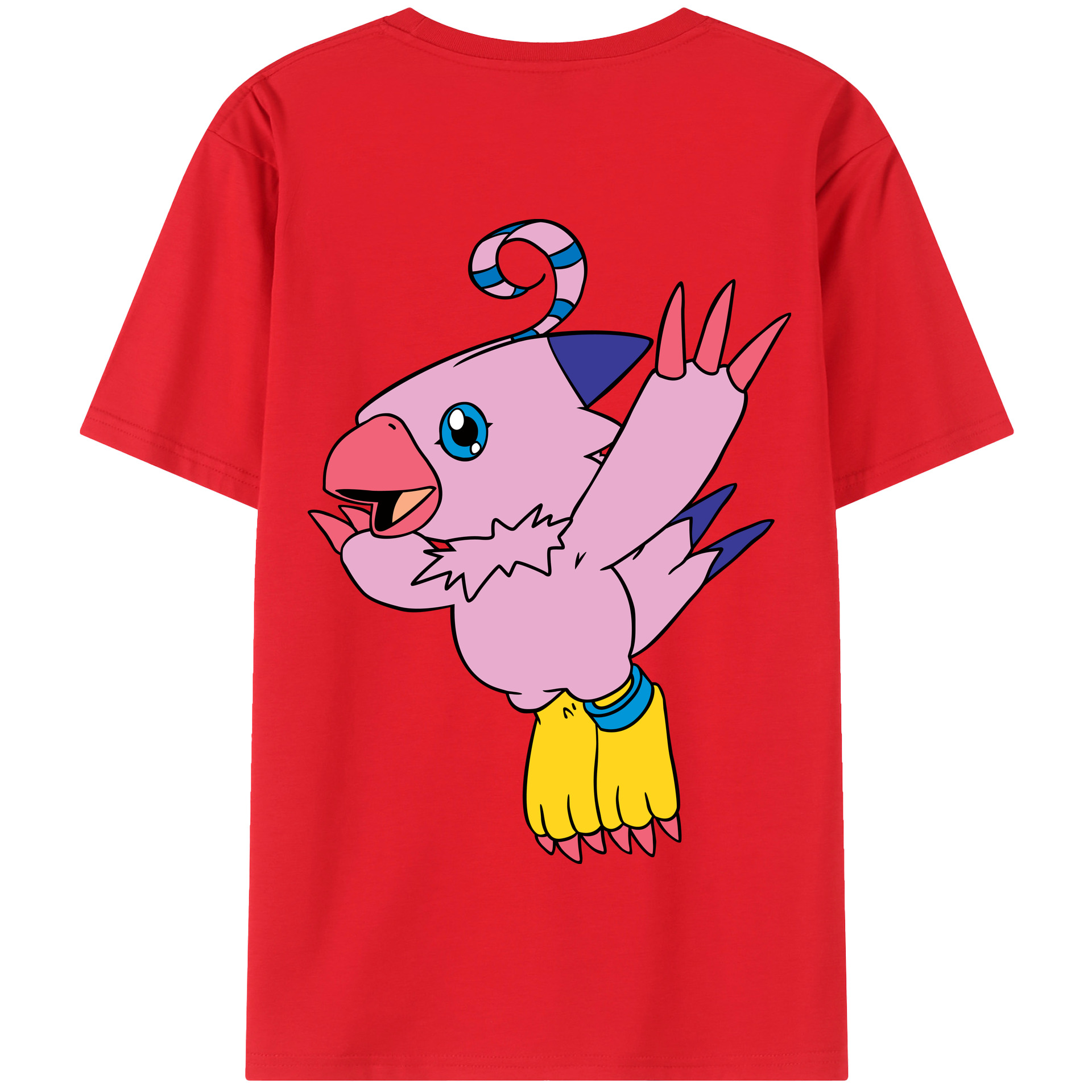 （画像用） Digimon デジタルモンスター/デジモン 綿100％半袖Tシャツ（背面プリント）