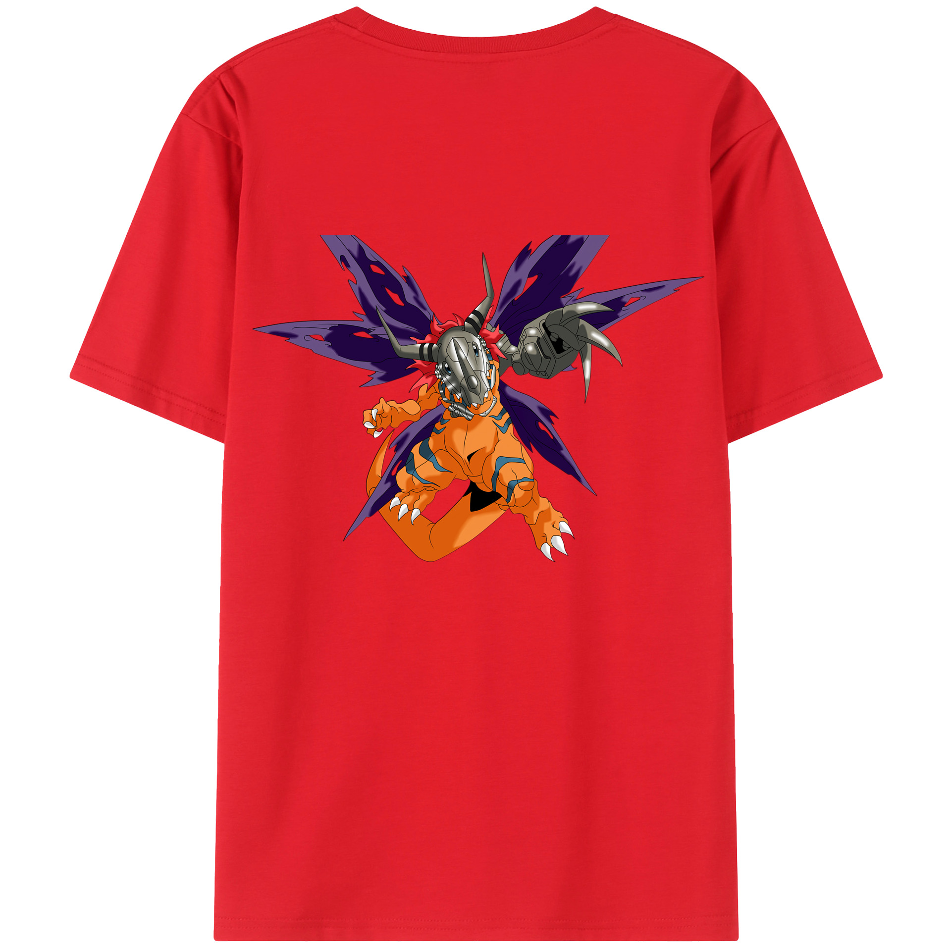 （画像用） Digimon デジタルモンスター/デジモン 綿100％半袖Tシャツ（背面プリント）
