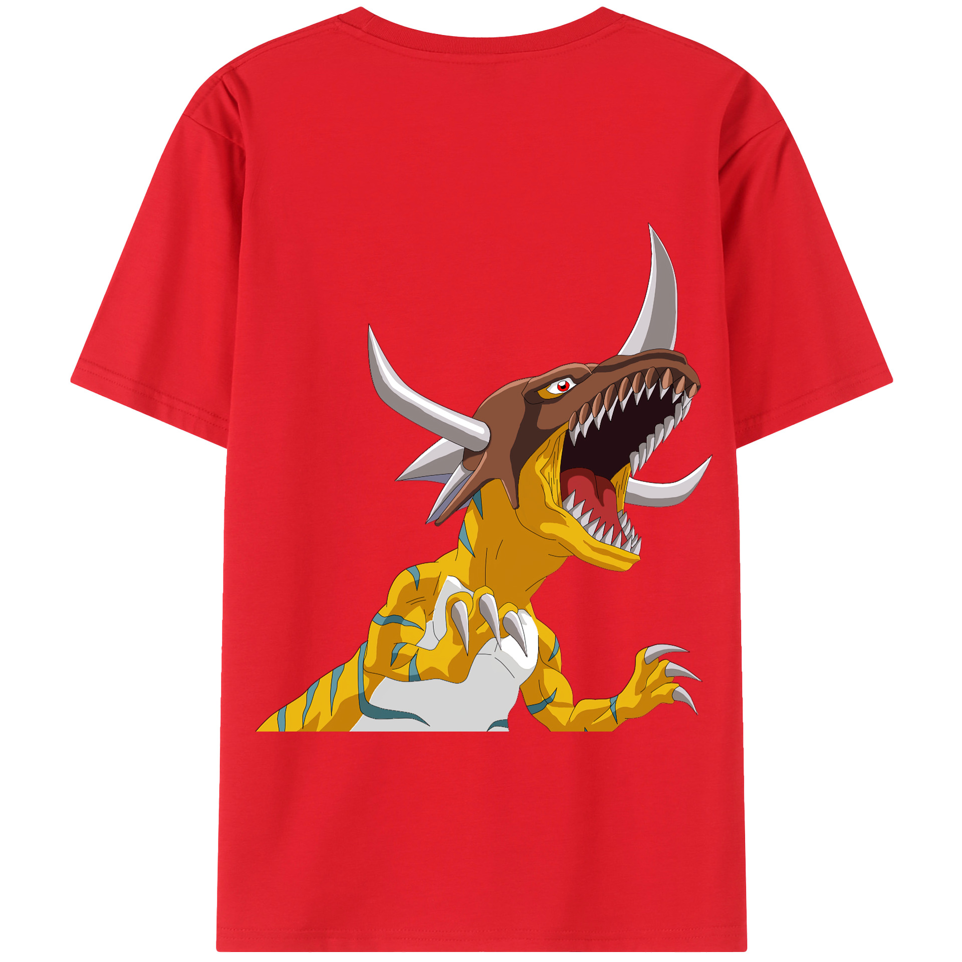 （画像用） Digimon デジタルモンスター/デジモン 綿100％半袖Tシャツ（背面プリント）