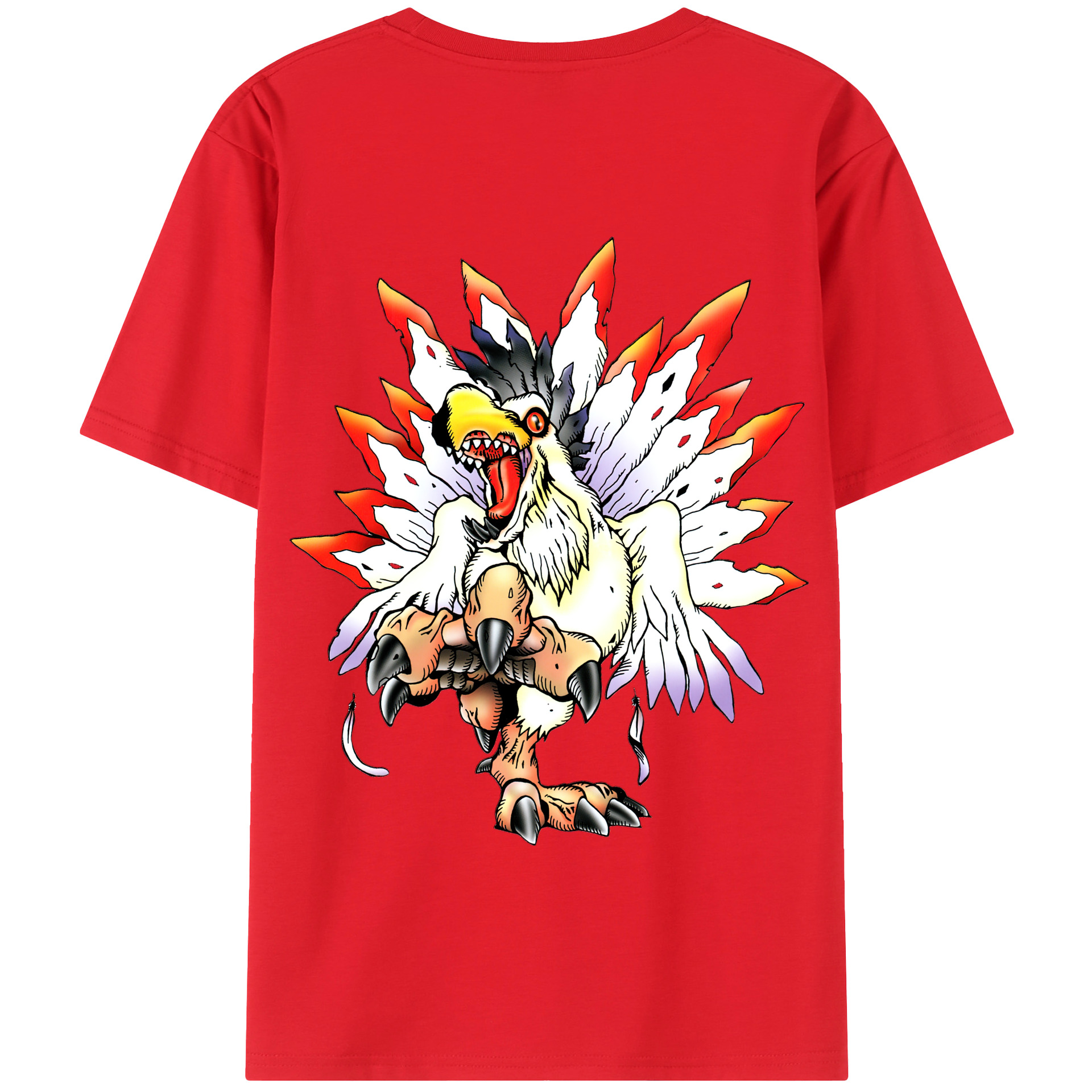 （画像用） Digimon デジタルモンスター/デジモン 綿100％半袖Tシャツ（背面プリント）