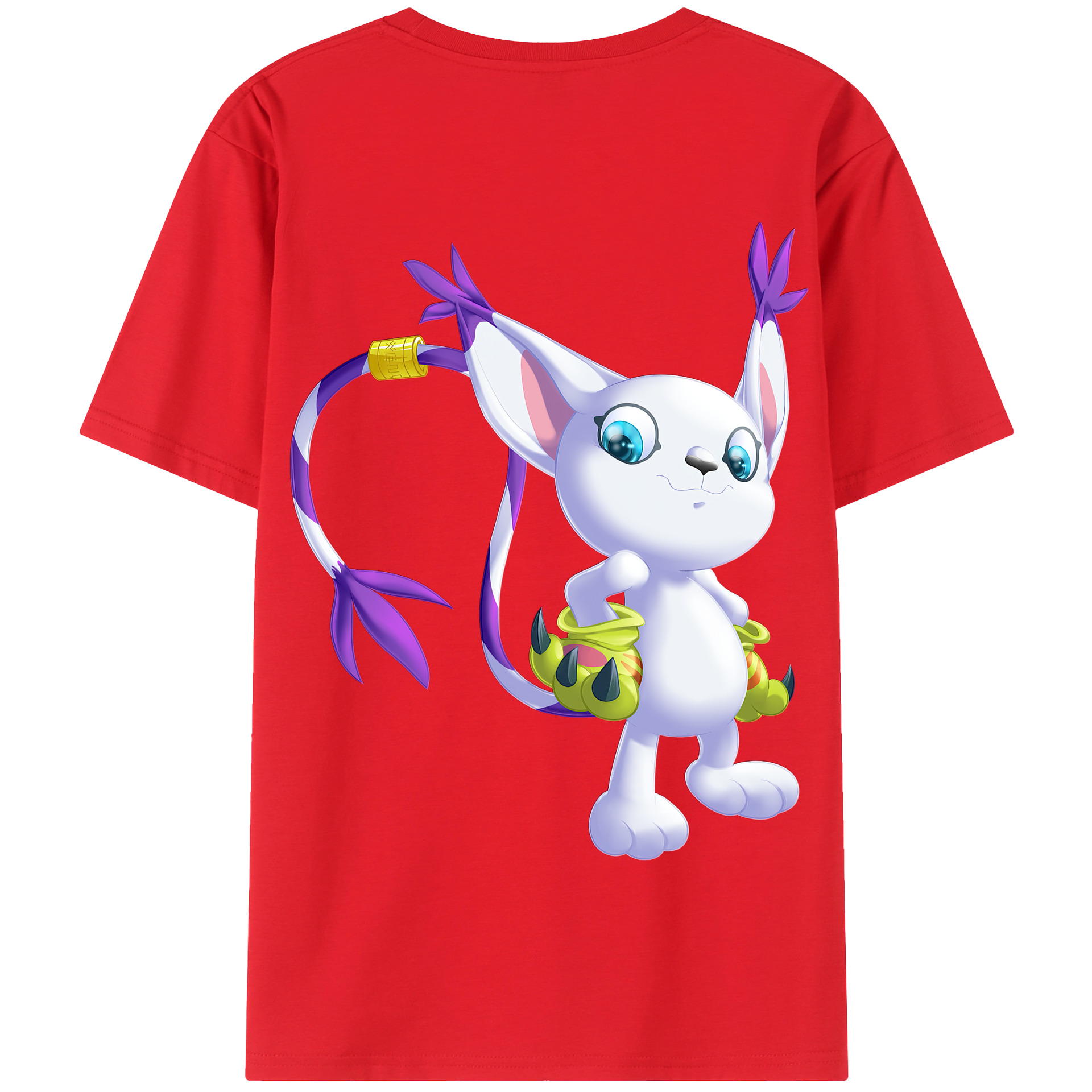 （画像用） Digimon デジタルモンスター/デジモン 綿100％半袖Tシャツ（背面プリント）