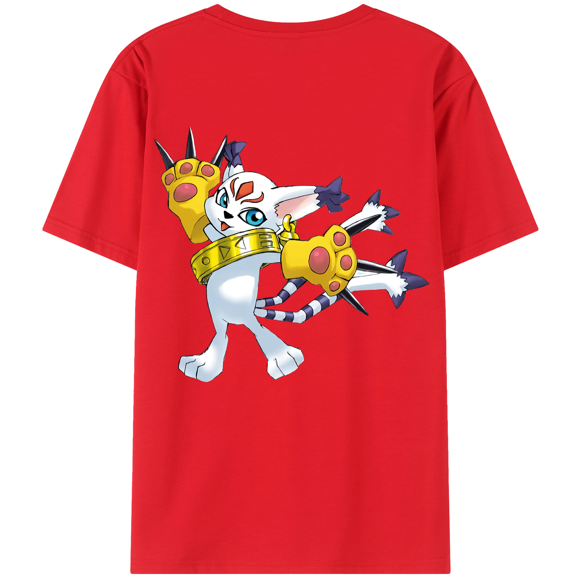 （画像用） Digimon デジタルモンスター/デジモン 綿100％半袖Tシャツ（背面プリント）