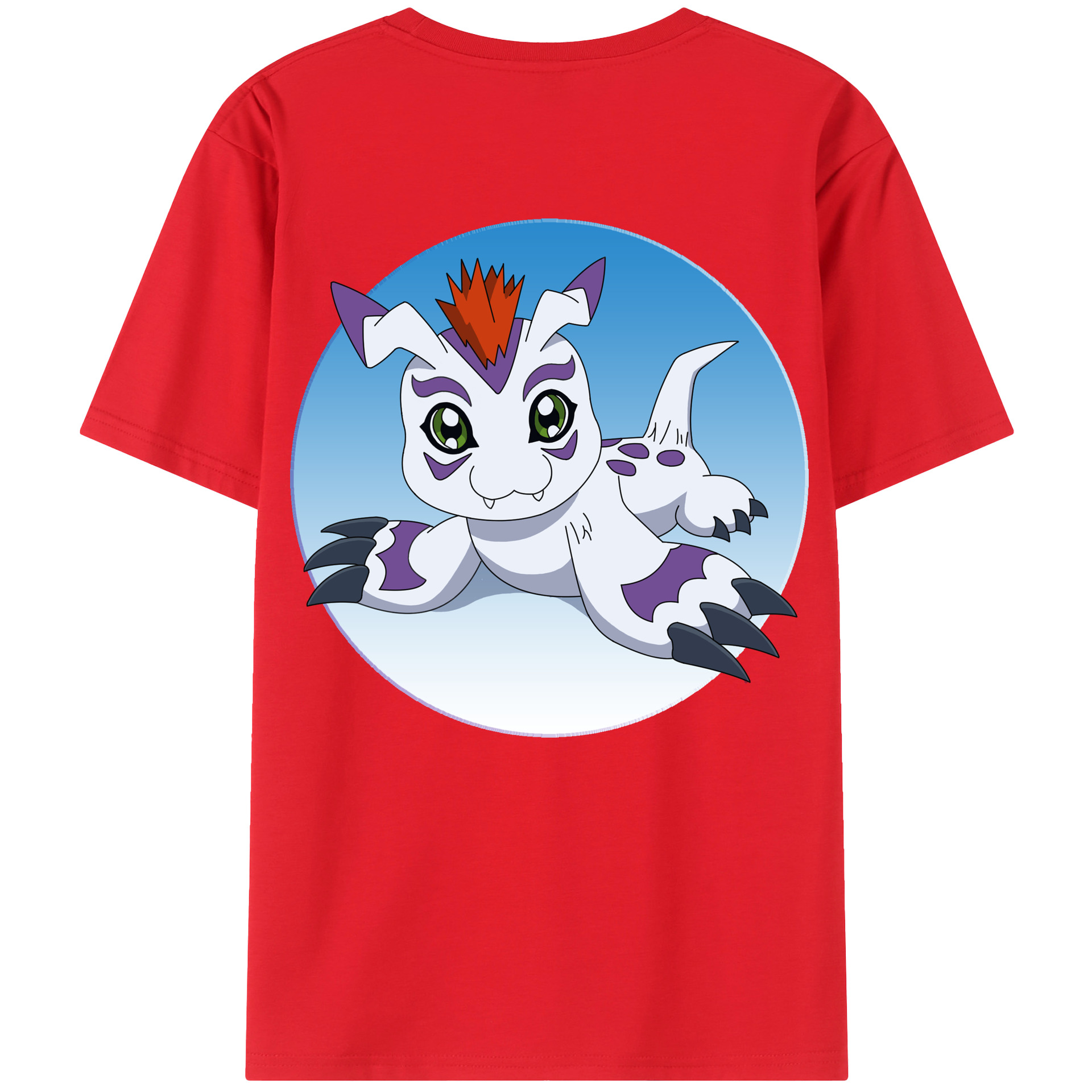 （画像用） Digimon デジタルモンスター/デジモン 綿100％半袖Tシャツ（背面プリント）