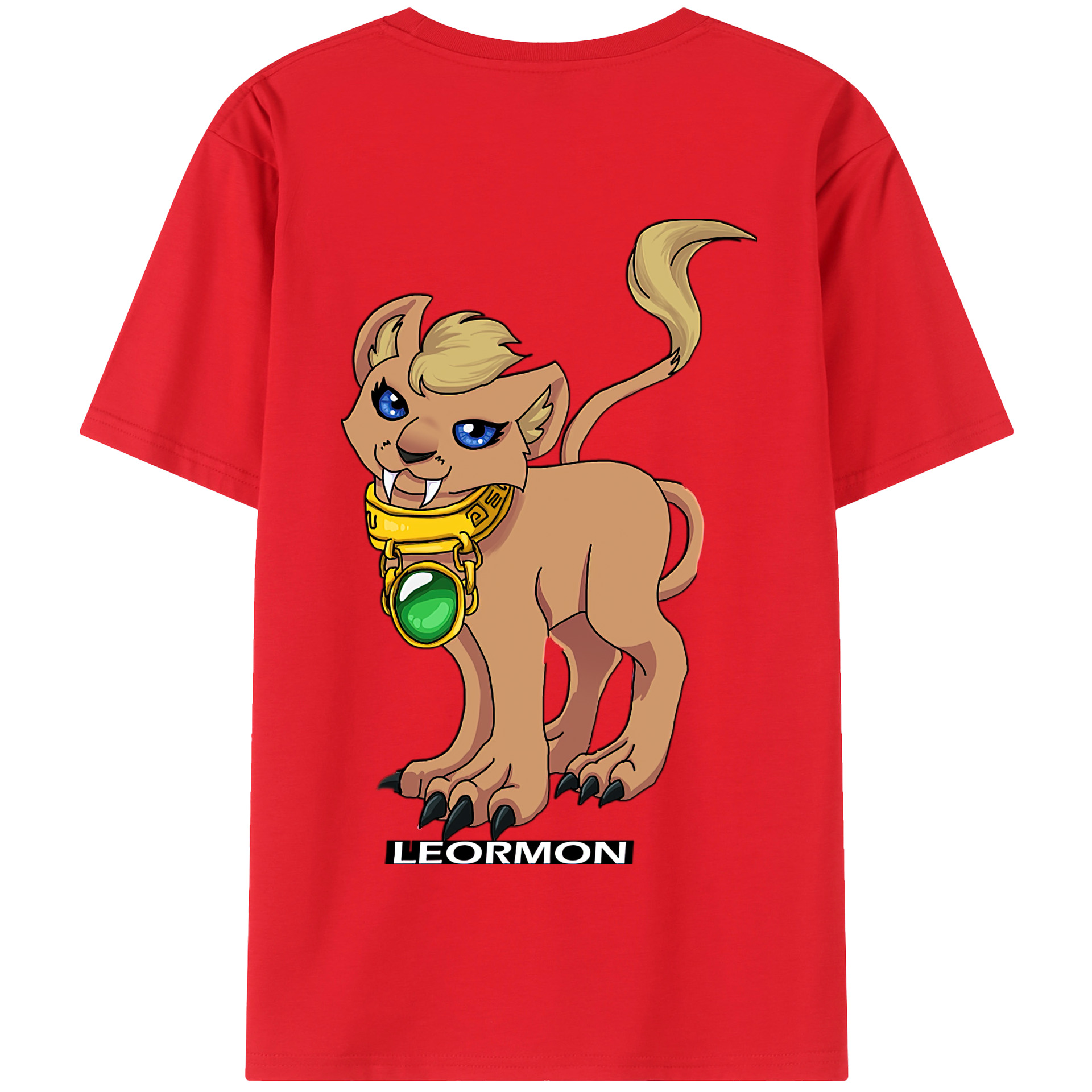 （画像用） Digimon デジタルモンスター/デジモン 綿100％半袖Tシャツ（背面プリント）