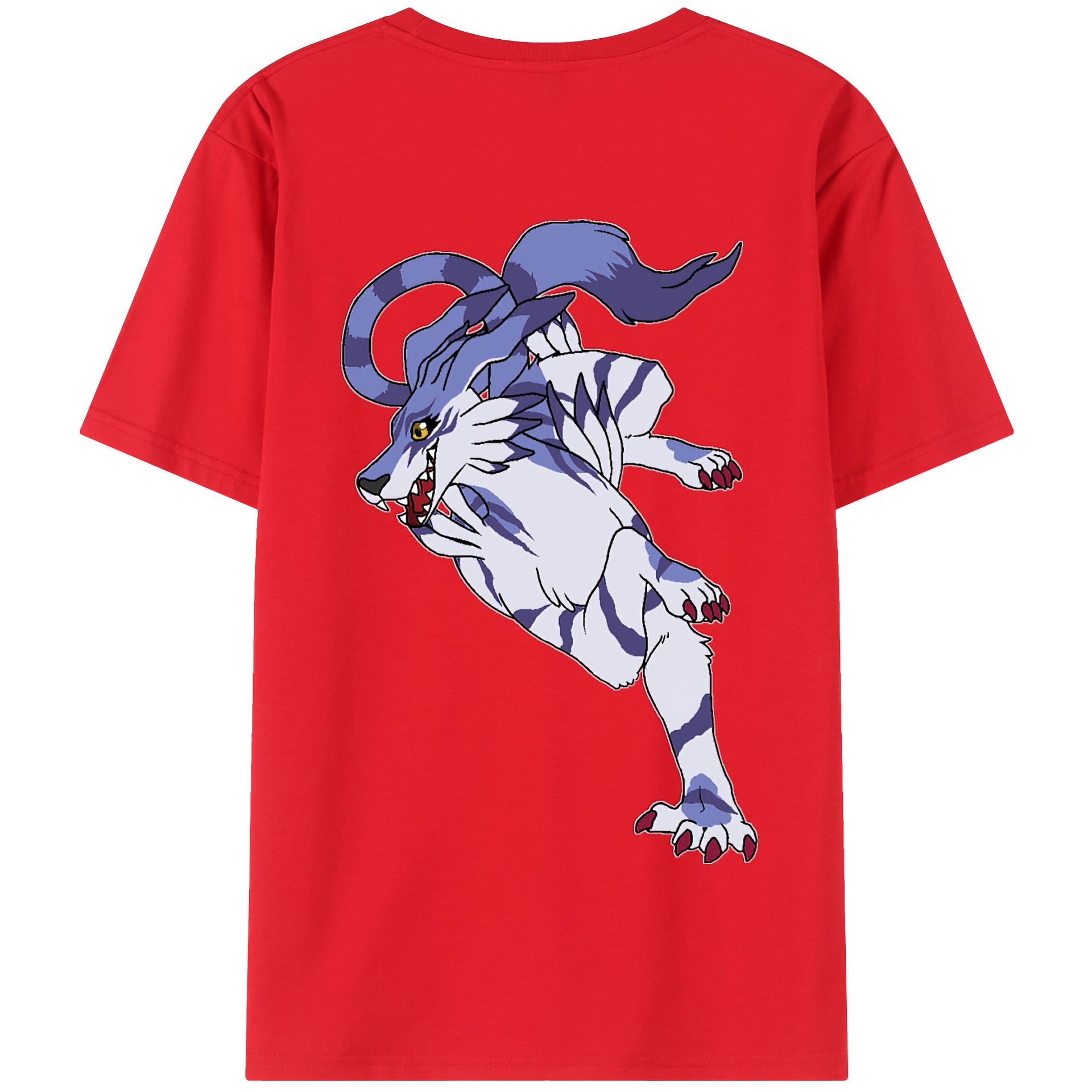 （画像用） Digimon デジタルモンスター/デジモン 綿100％半袖Tシャツ（背面プリント）
