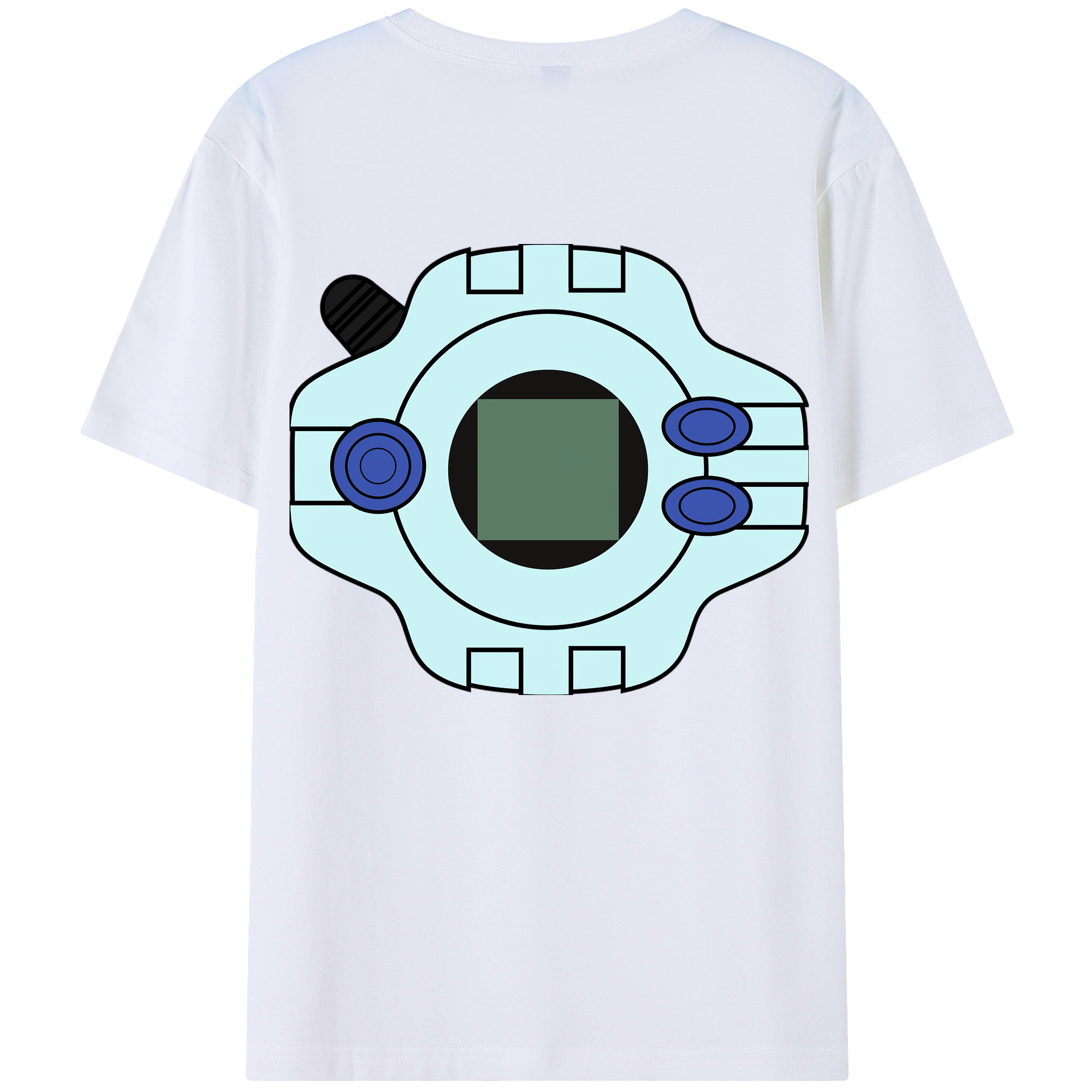 （画像用） Digimon デジタルモンスター/デジモン 綿100％半袖Tシャツ（背面プリント）