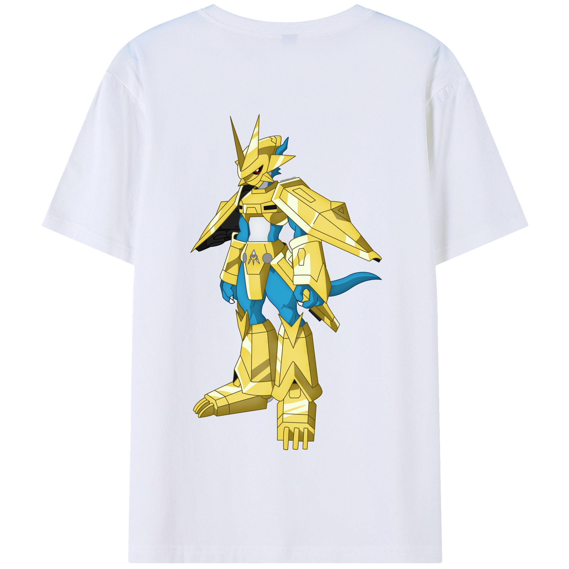 （画像用） Digimon デジタルモンスター/デジモン 綿100％半袖Tシャツ（背面プリント）