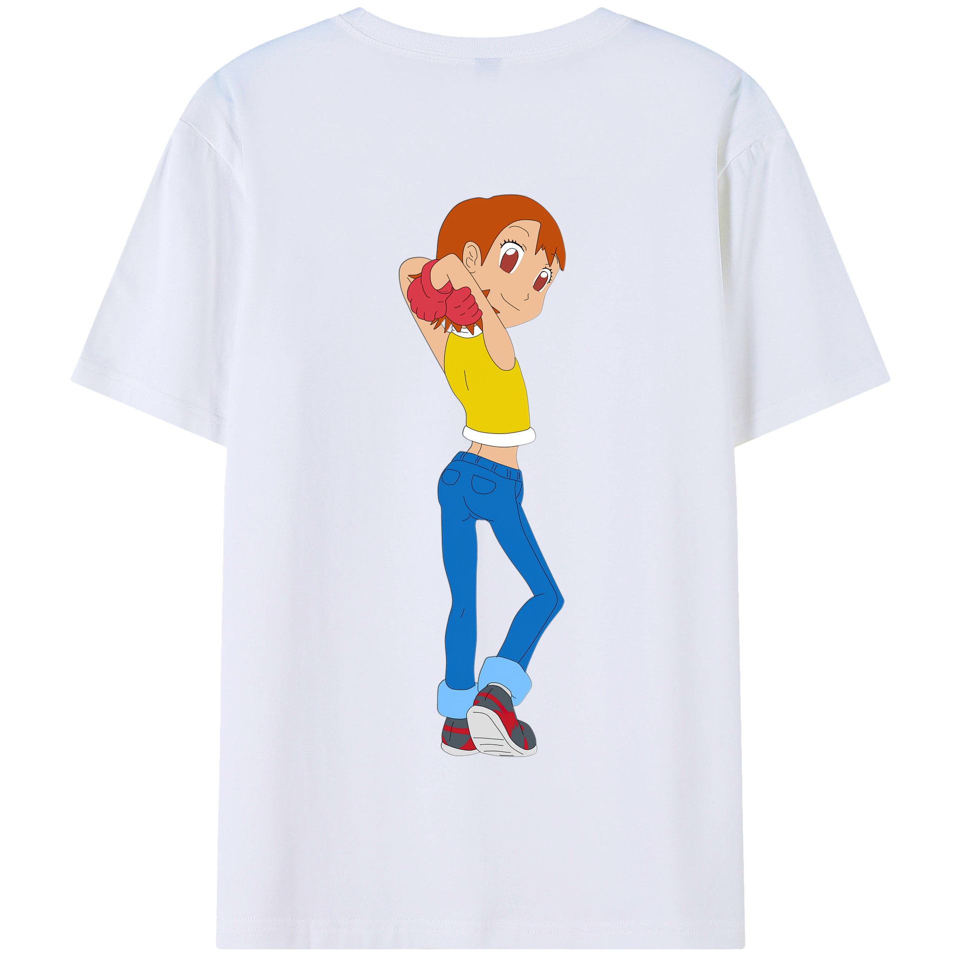 （画像用） Digimon デジタルモンスター/デジモン 綿100％半袖Tシャツ（背面プリント）