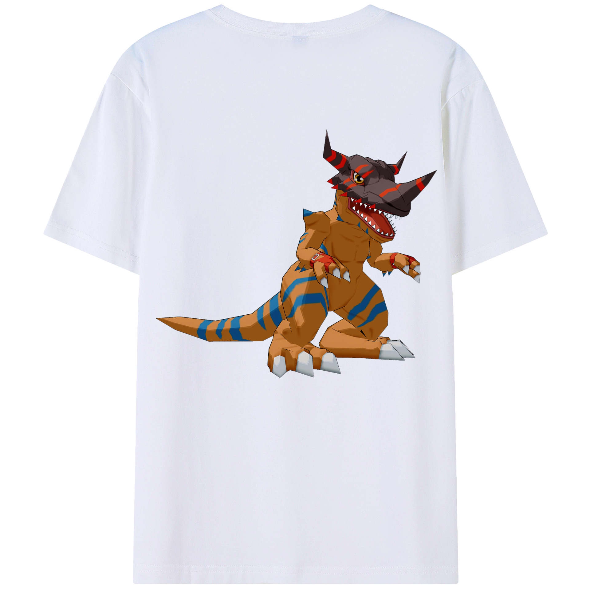 （画像用） Digimon デジタルモンスター/デジモン 綿100％半袖Tシャツ（背面プリント）