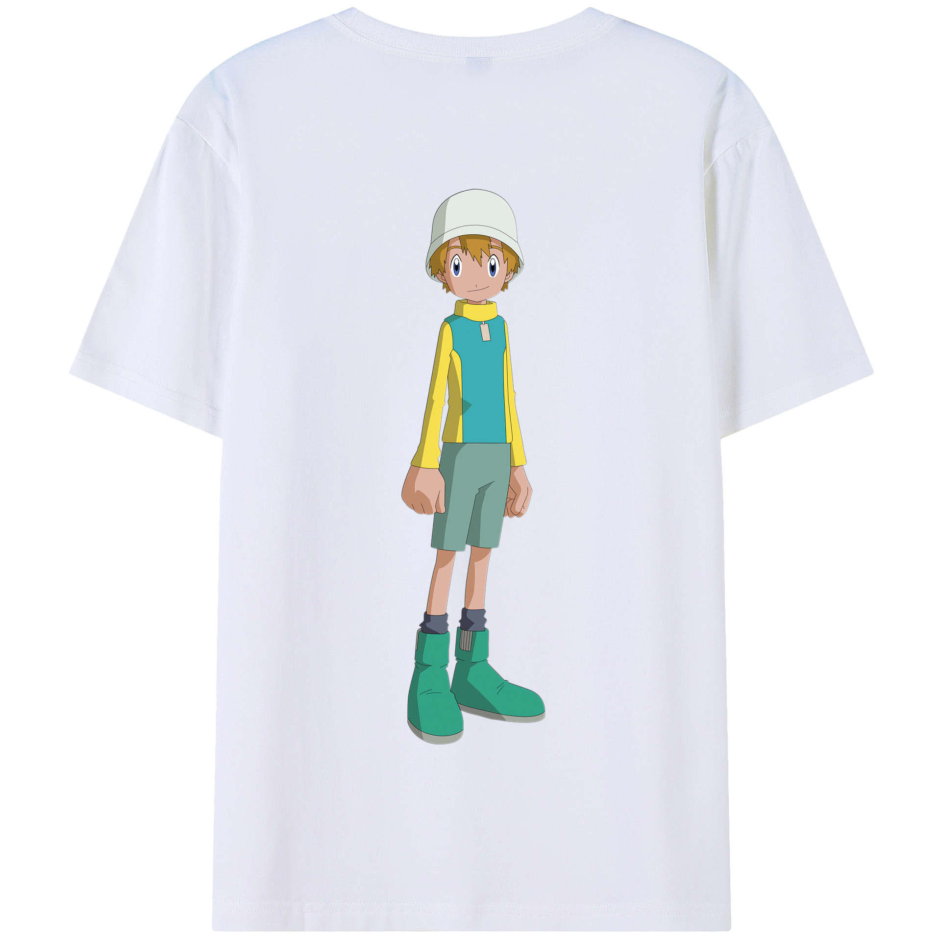 （画像用） Digimon デジタルモンスター/デジモン 綿100％半袖Tシャツ（背面プリント）