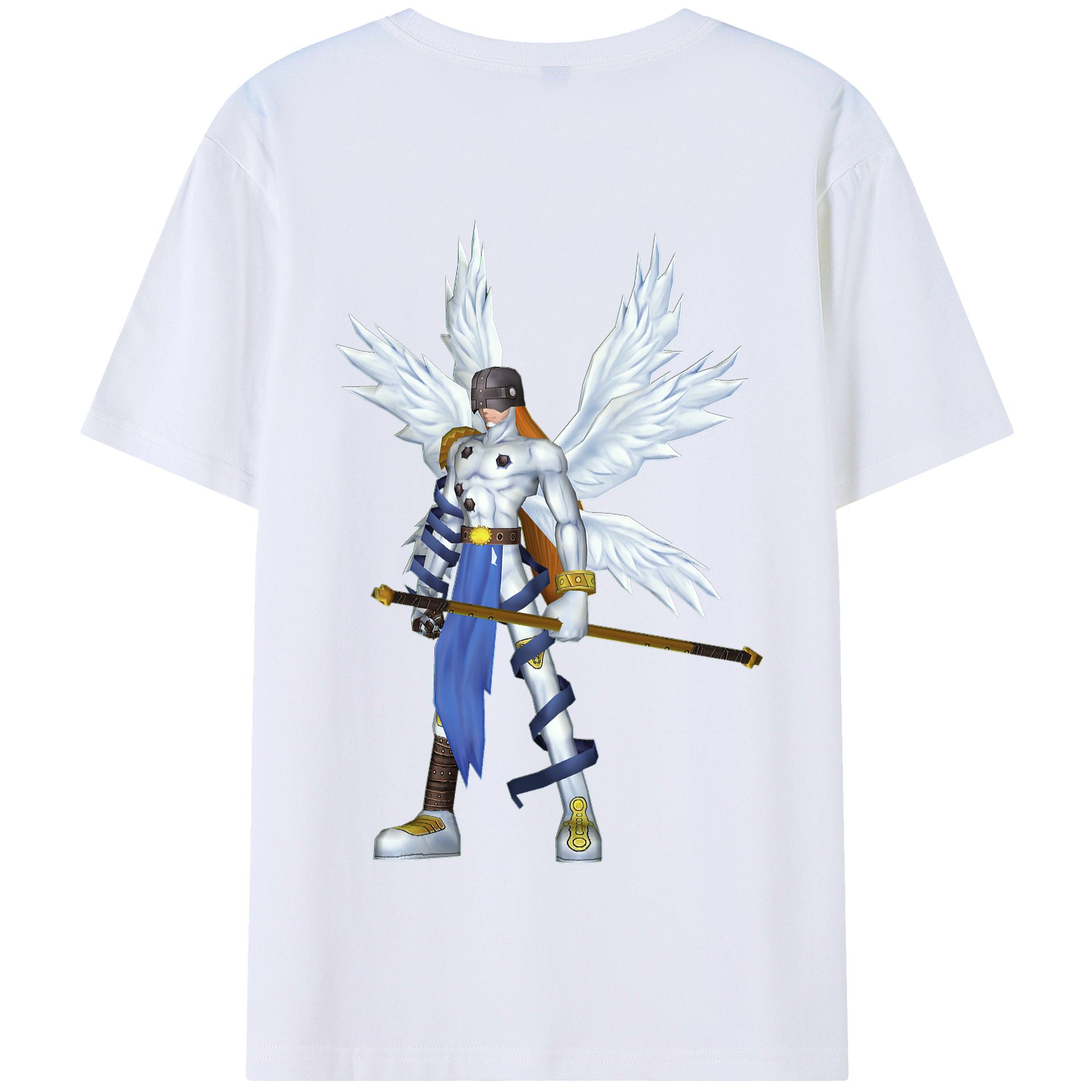 （画像用） Digimon デジタルモンスター/デジモン 綿100％半袖Tシャツ（背面プリント）
