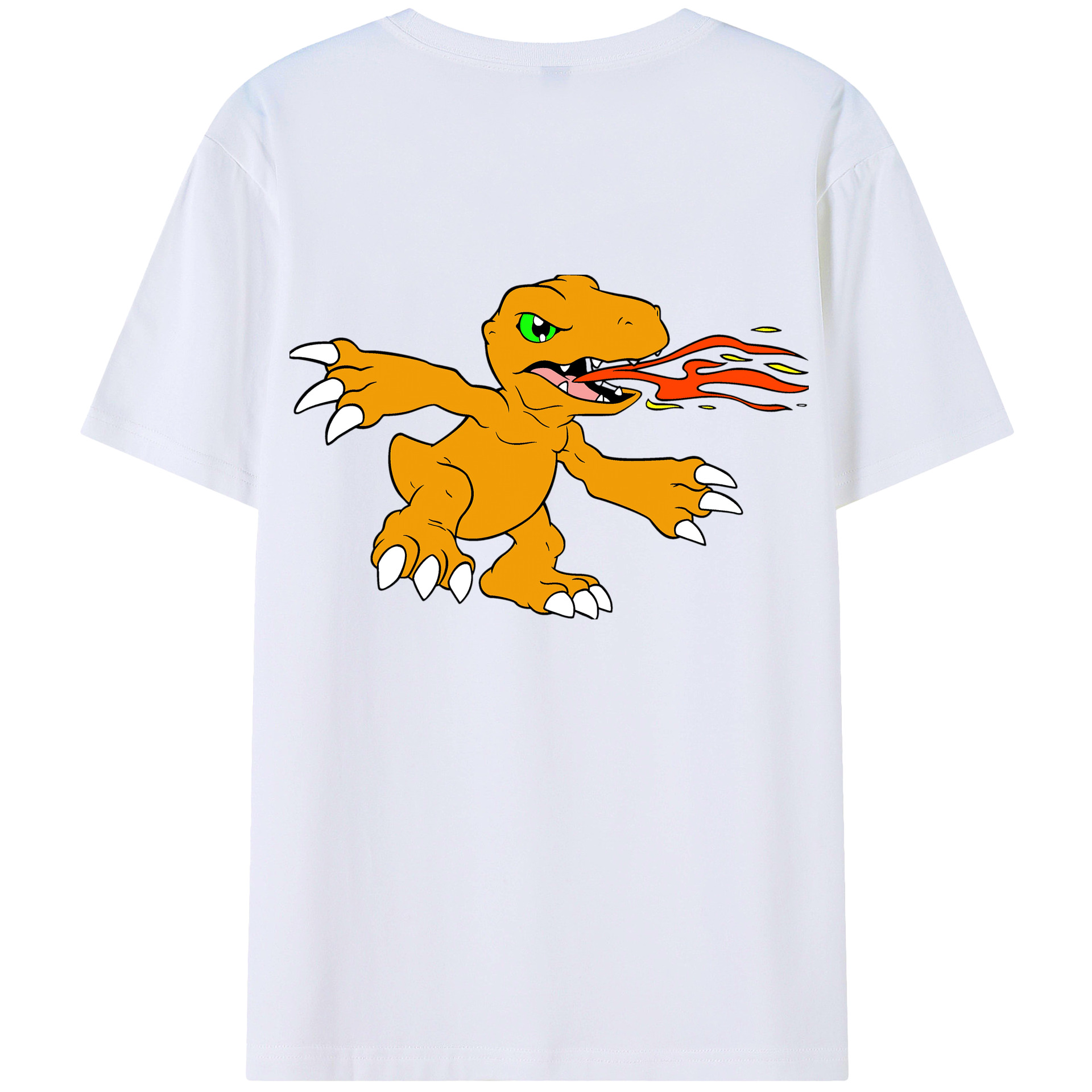 （画像用） Digimon デジタルモンスター/デジモン 綿100％半袖Tシャツ（背面プリント）