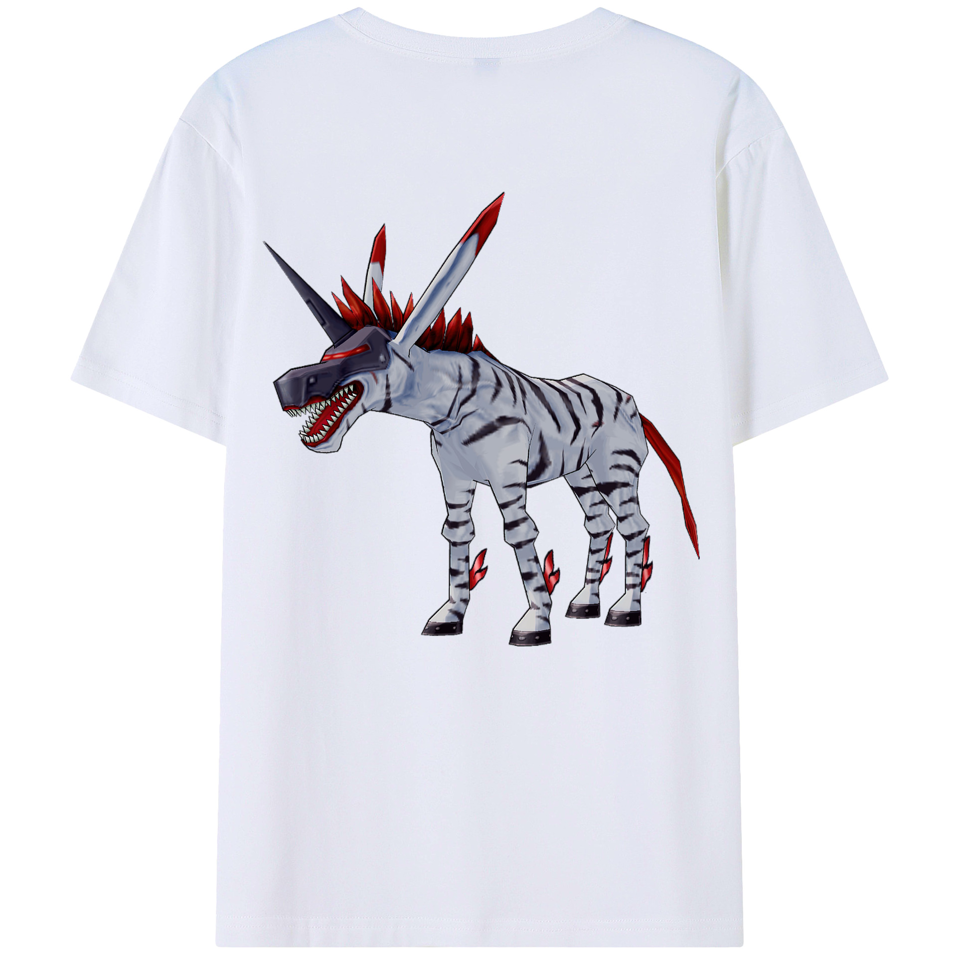 （画像用） Digimon デジタルモンスター/デジモン 綿100％半袖Tシャツ（背面プリント）