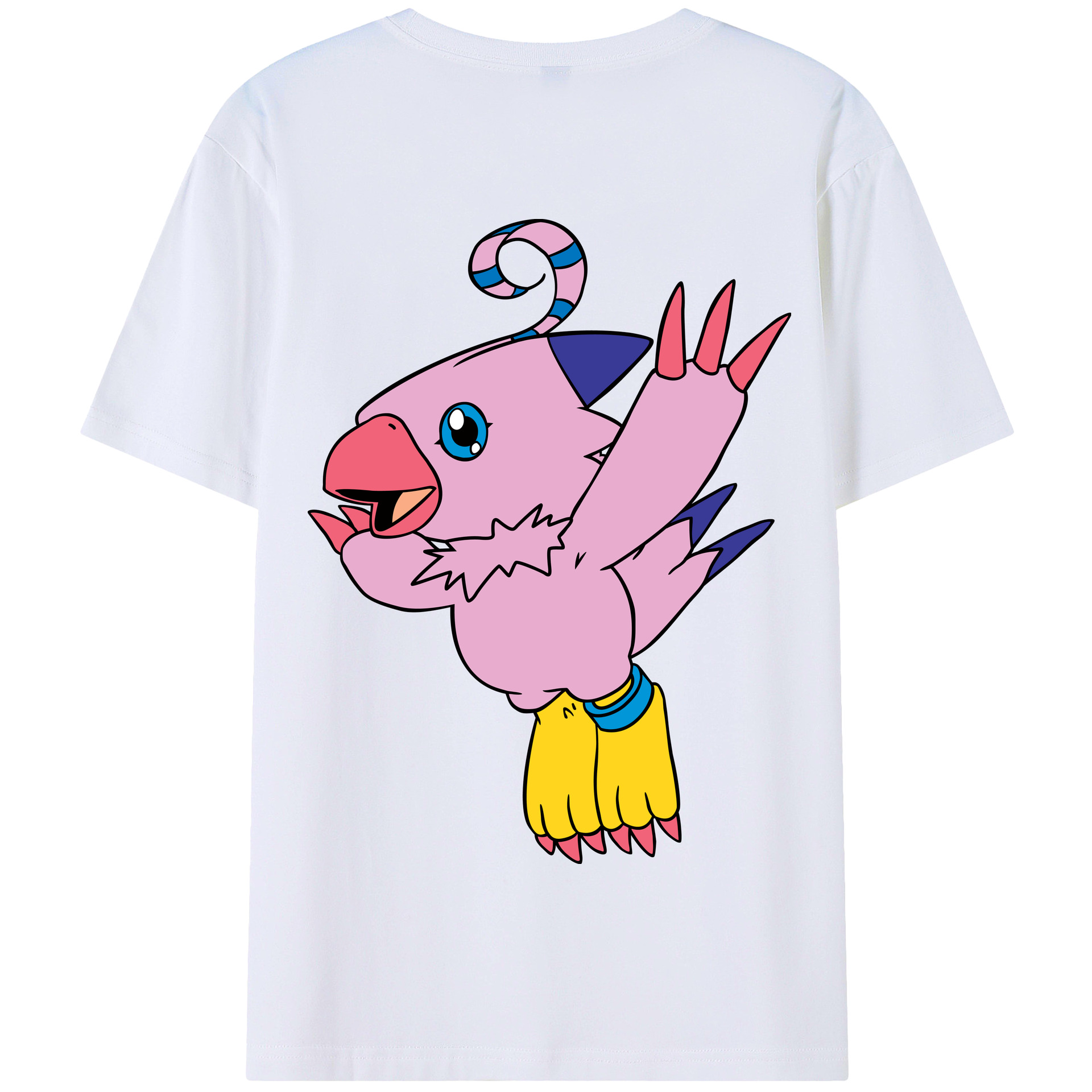 （画像用） Digimon デジタルモンスター/デジモン 綿100％半袖Tシャツ（背面プリント）