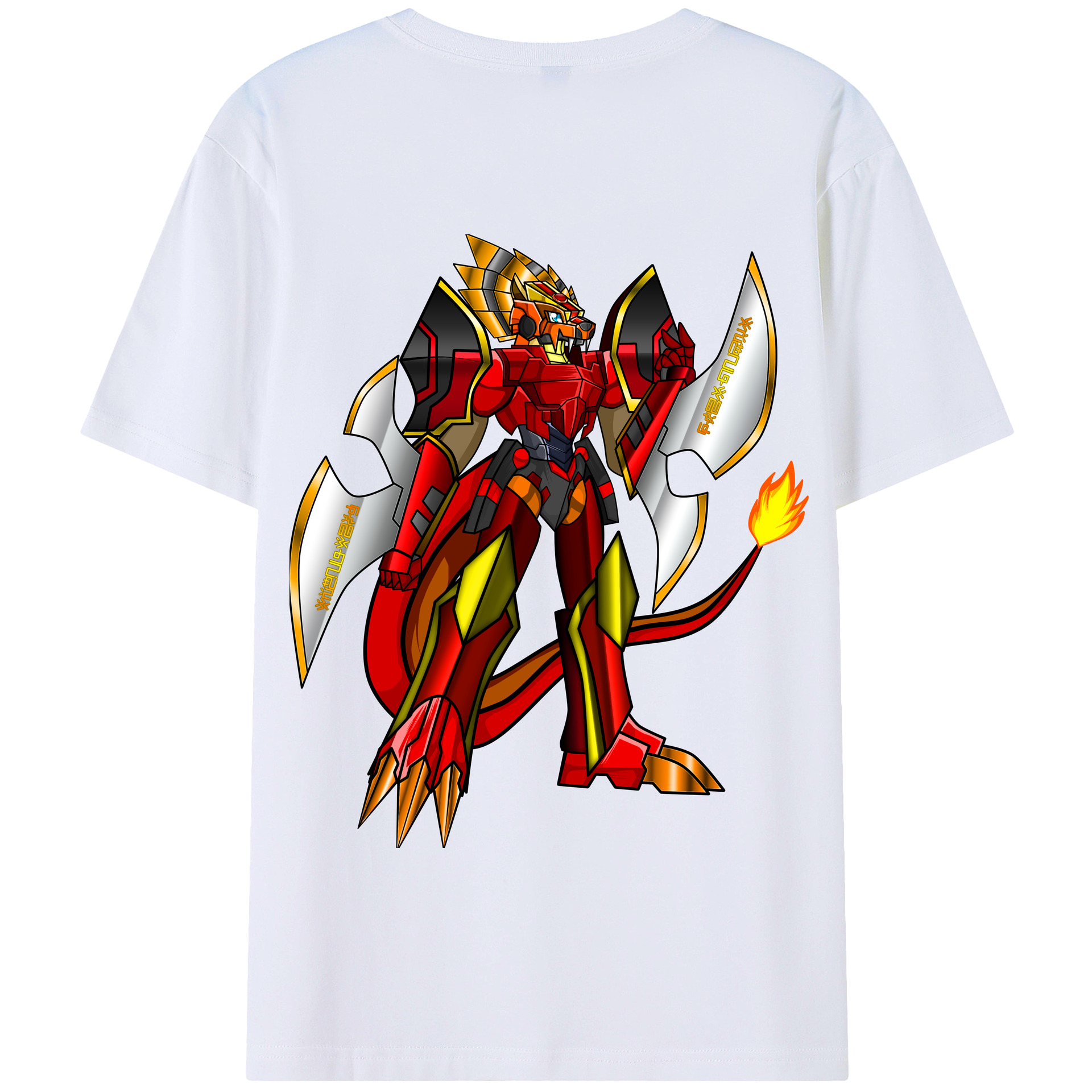 （画像用） Digimon デジタルモンスター/デジモン 綿100％半袖Tシャツ（背面プリント）