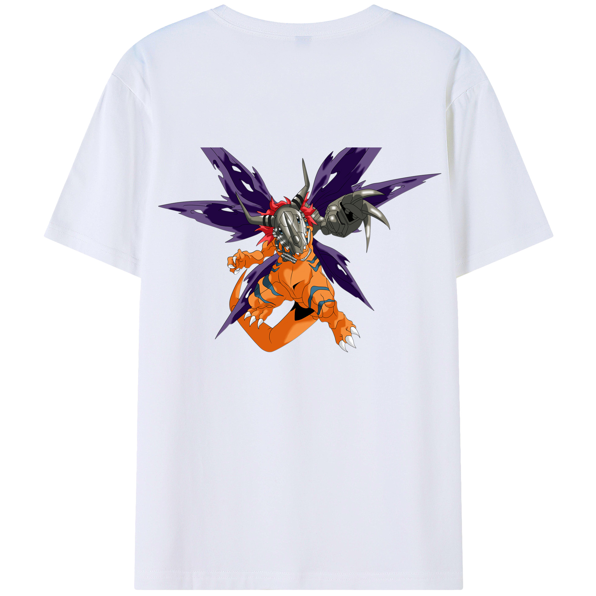 （画像用） Digimon デジタルモンスター/デジモン 綿100％半袖Tシャツ（背面プリント）