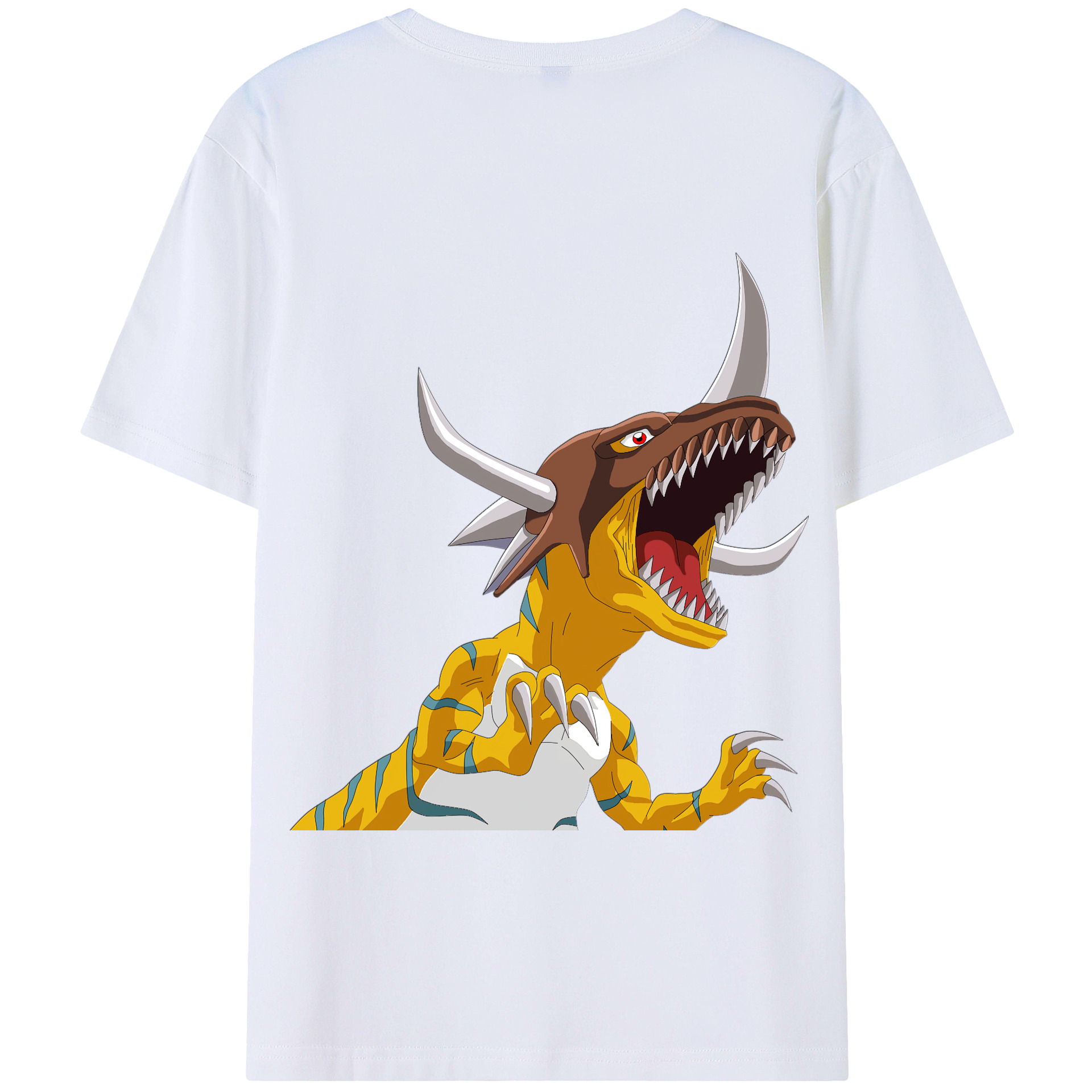 （画像用） Digimon デジタルモンスター/デジモン 綿100％半袖Tシャツ（背面プリント）