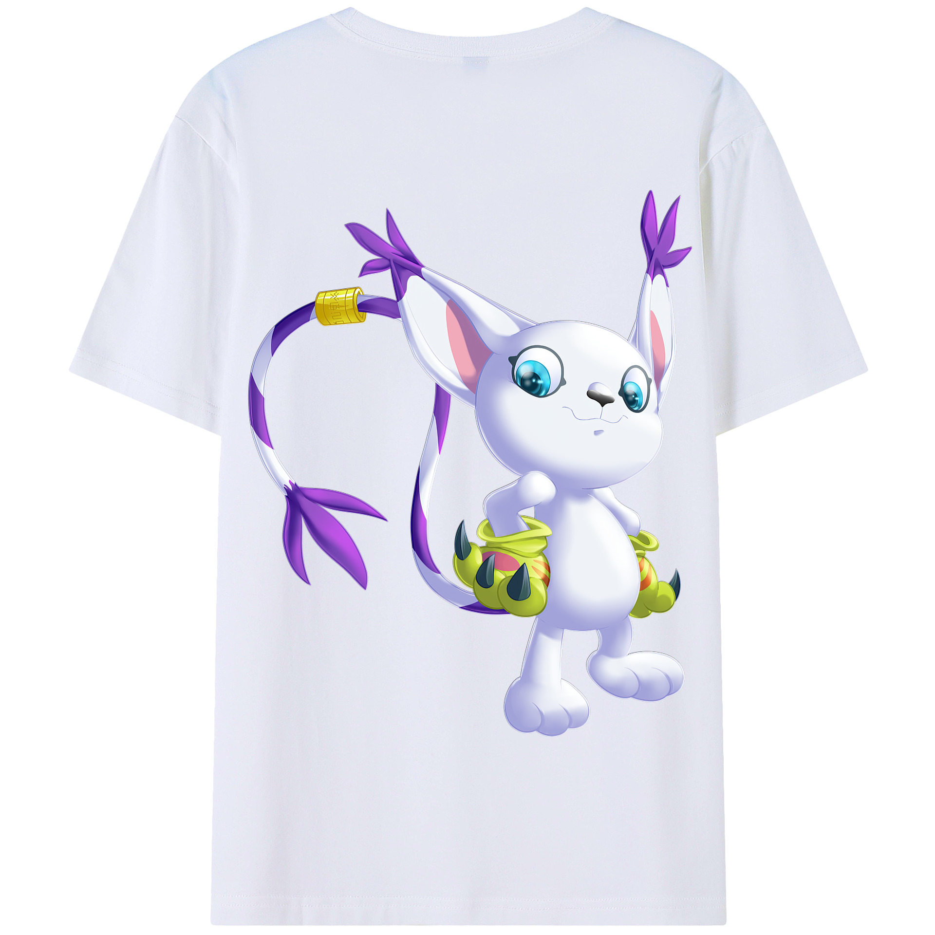 （画像用） Digimon デジタルモンスター/デジモン 綿100％半袖Tシャツ（背面プリント）