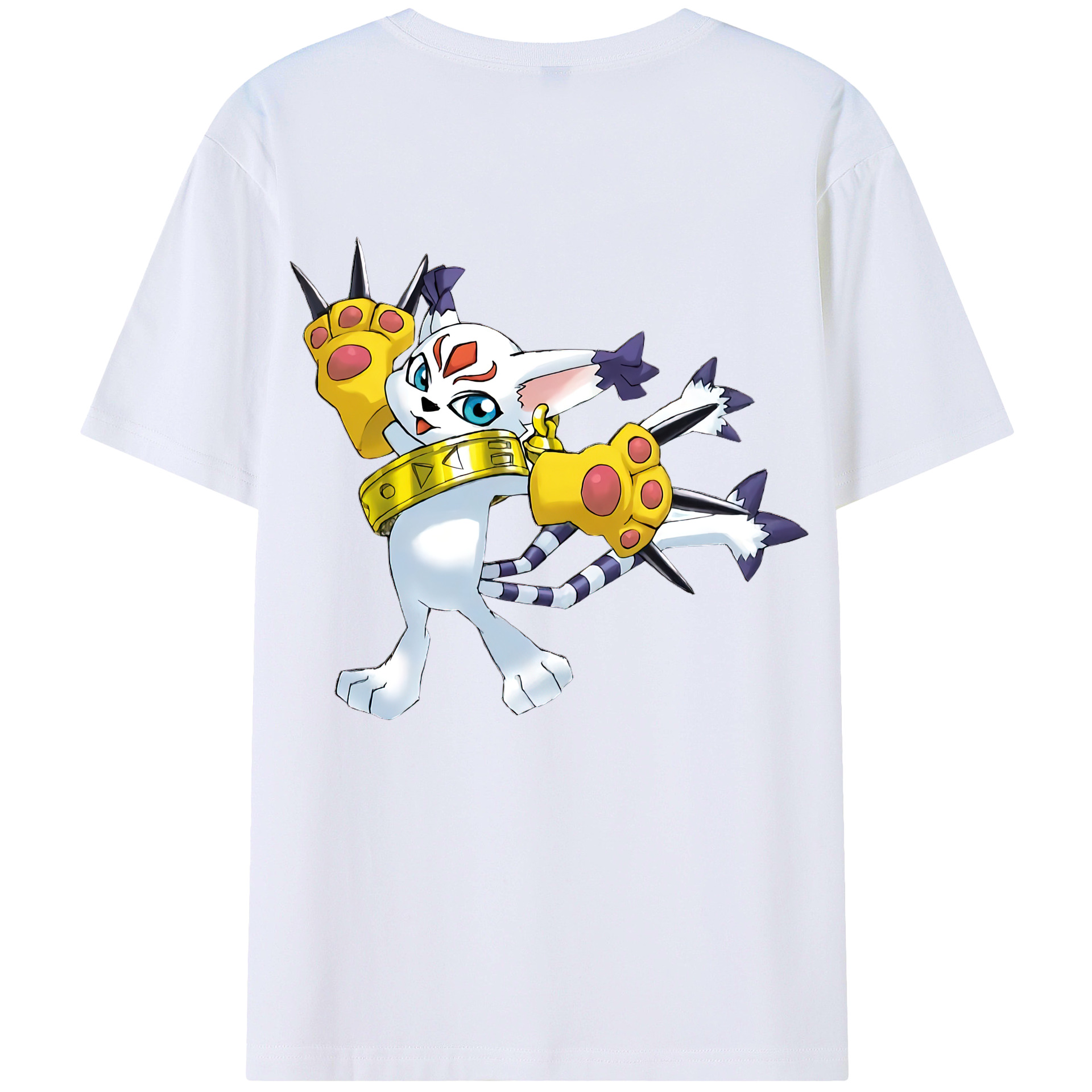 （画像用） Digimon デジタルモンスター/デジモン 綿100％半袖Tシャツ（背面プリント）