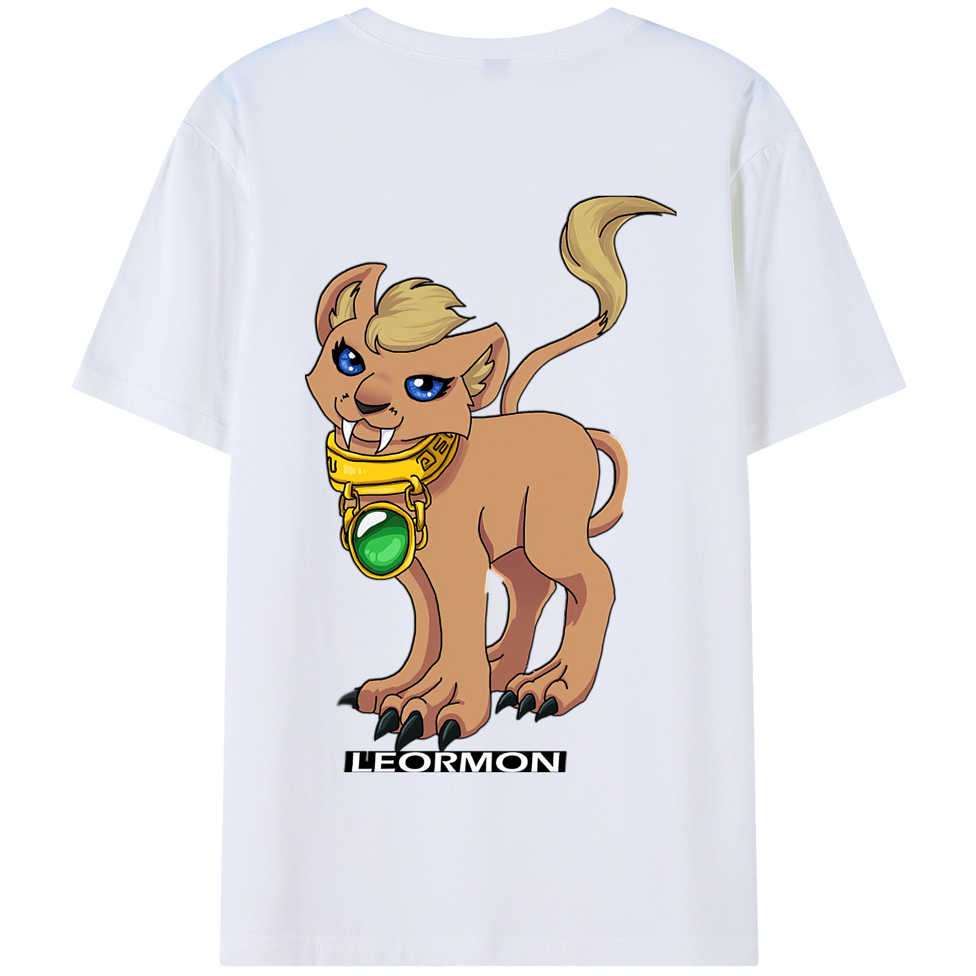 （画像用） Digimon デジタルモンスター/デジモン 綿100％半袖Tシャツ（背面プリント）
