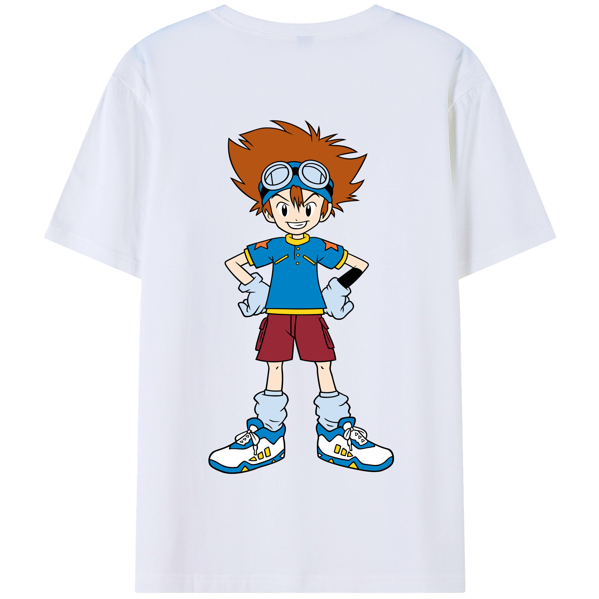 （画像用） Digimon デジタルモンスター/デジモン 綿100％半袖Tシャツ（背面プリント）