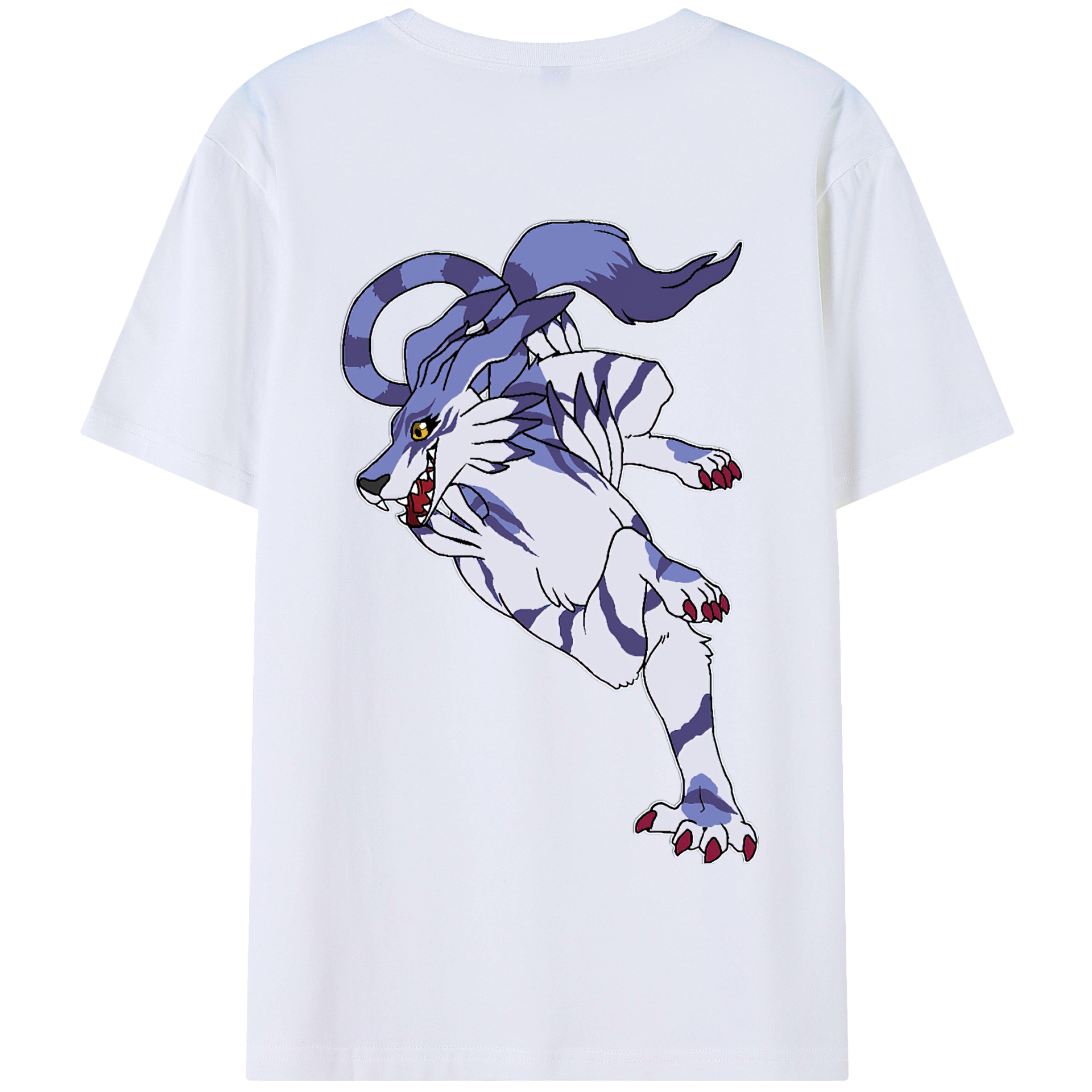 （画像用） Digimon デジタルモンスター/デジモン 綿100％半袖Tシャツ（背面プリント）
