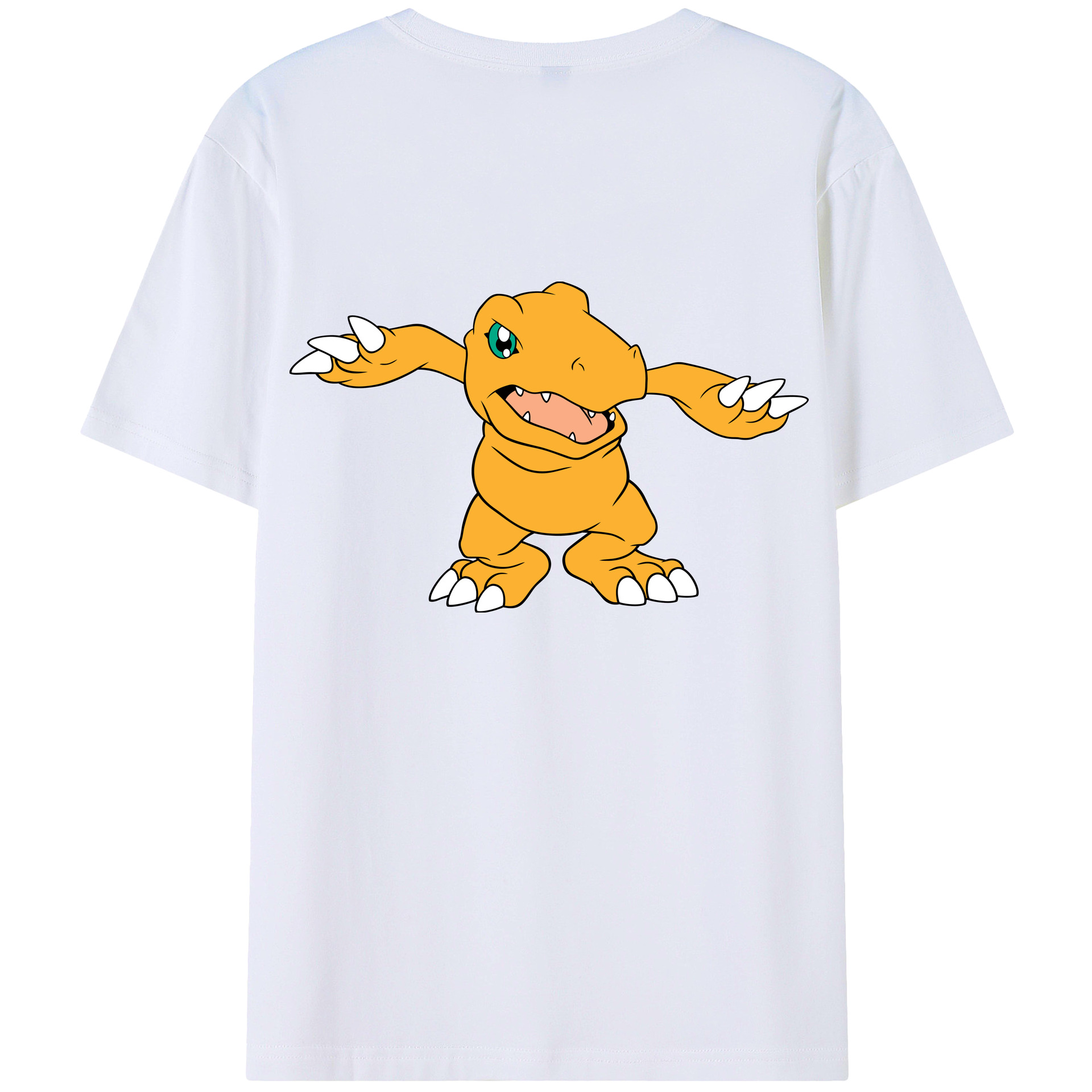 （画像用） Digimon デジタルモンスター/デジモン 綿100％半袖Tシャツ（背面プリント）