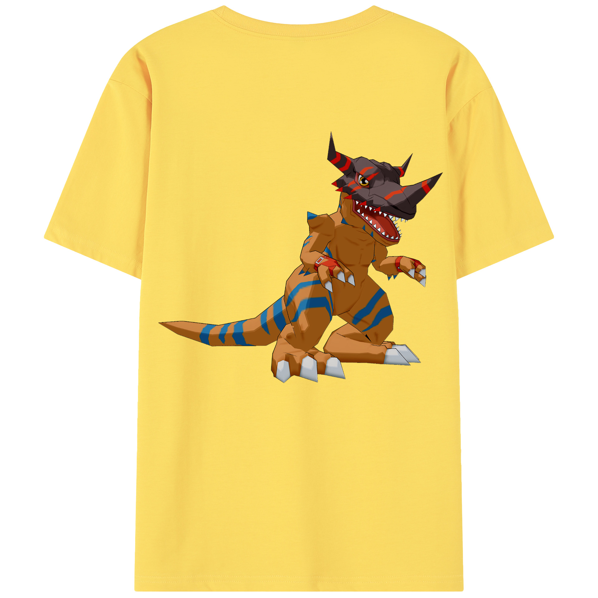 （画像用） Digimon デジタルモンスター/デジモン 綿100％半袖Tシャツ（背面プリント）