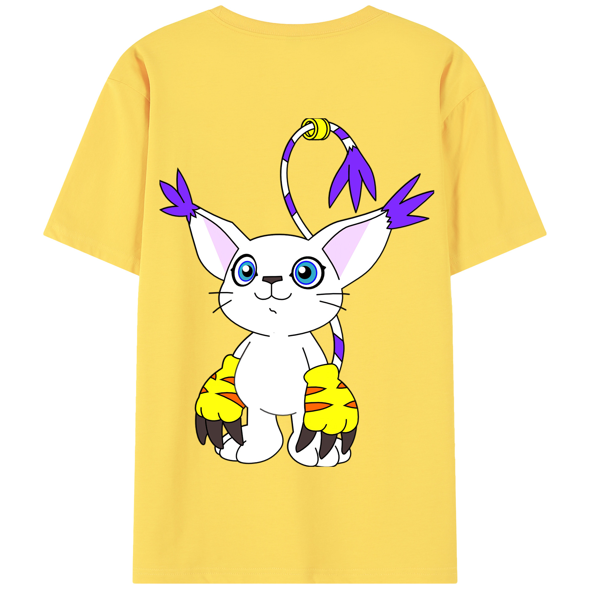 （画像用） Digimon デジタルモンスター/デジモン 綿100％半袖Tシャツ（背面プリント）