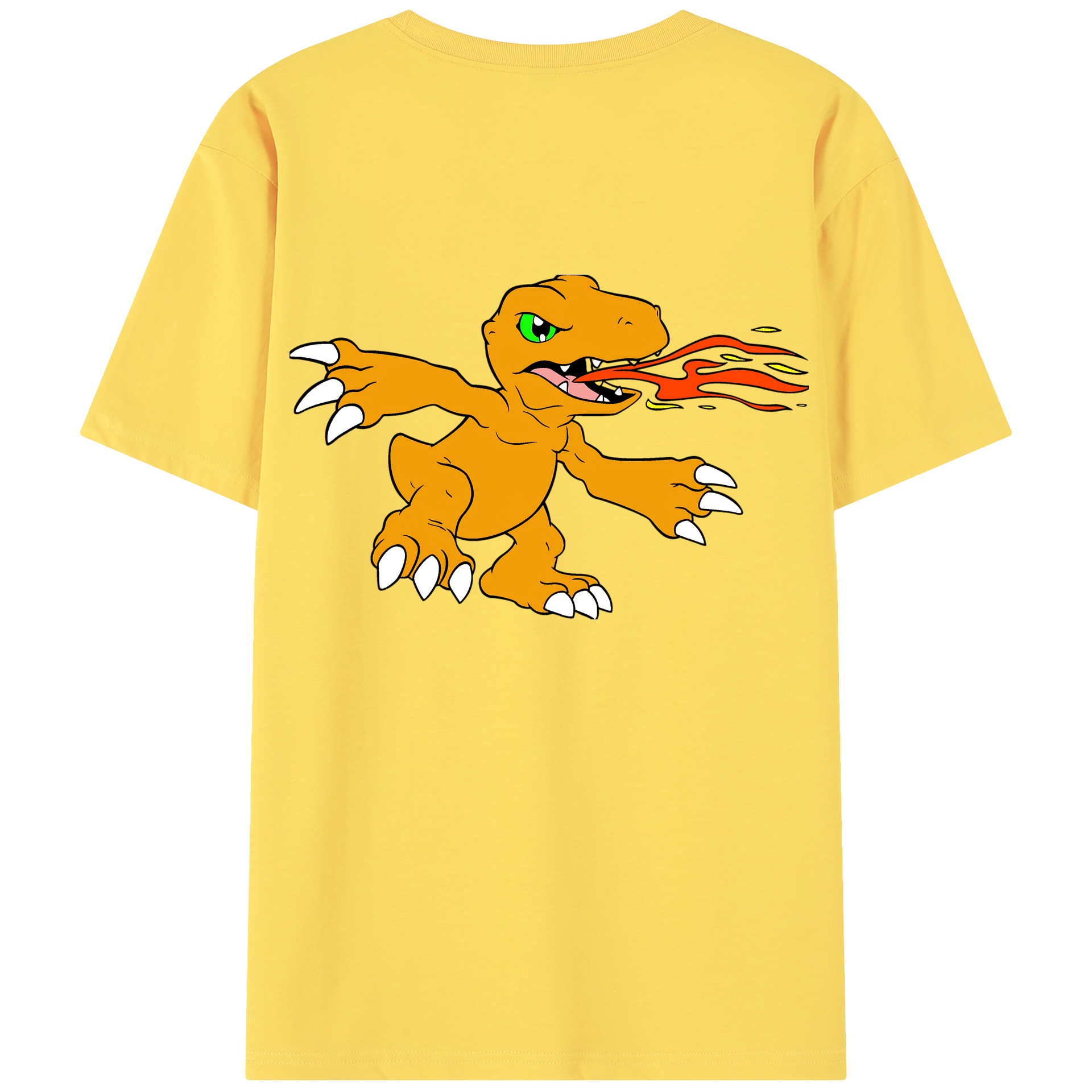 （画像用） Digimon デジタルモンスター/デジモン 綿100％半袖Tシャツ（背面プリント）