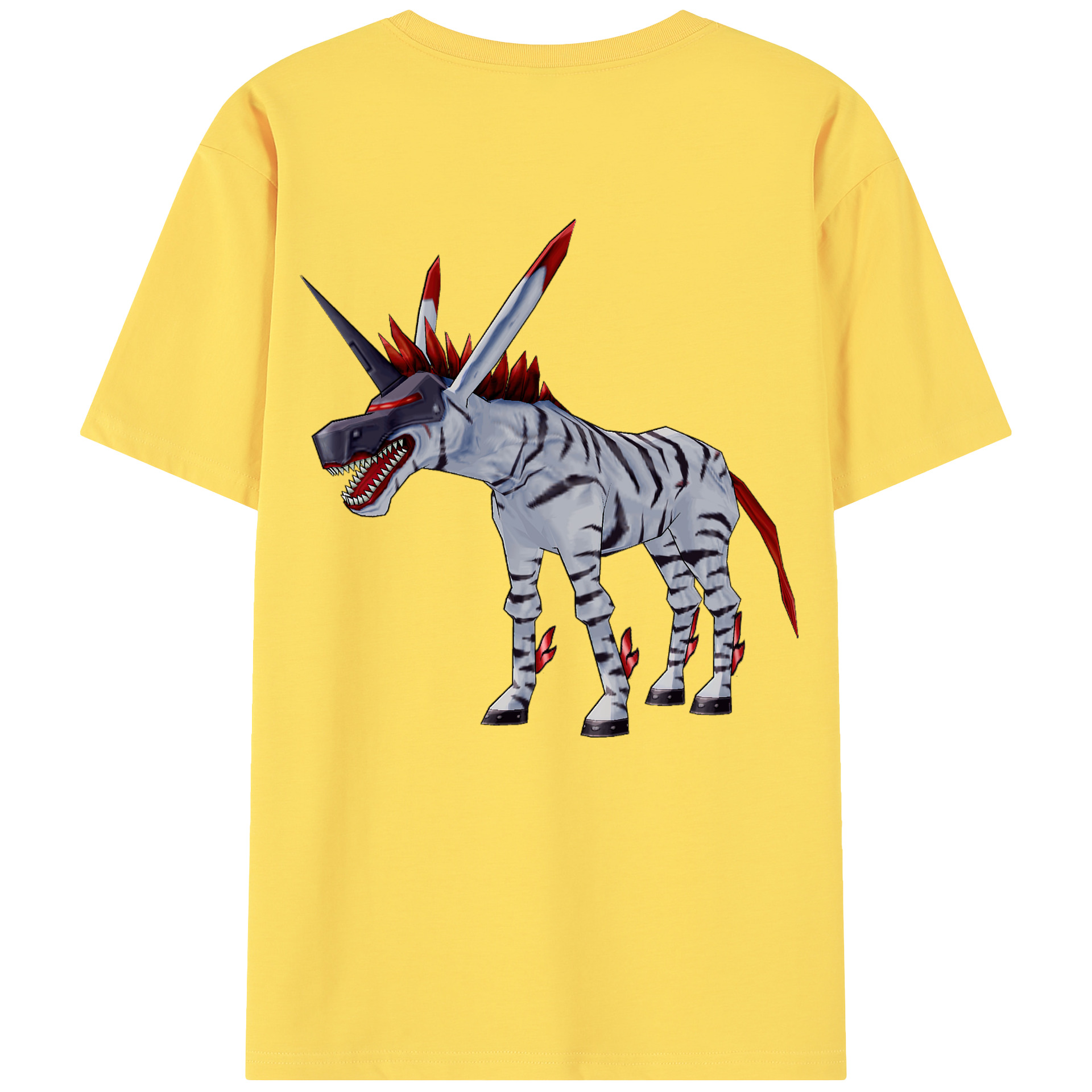 （画像用） Digimon デジタルモンスター/デジモン 綿100％半袖Tシャツ（背面プリント）
