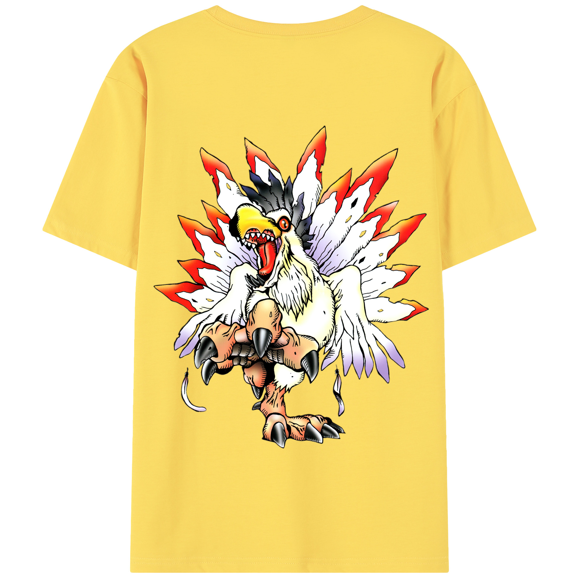 （画像用） Digimon デジタルモンスター/デジモン 綿100％半袖Tシャツ（背面プリント）