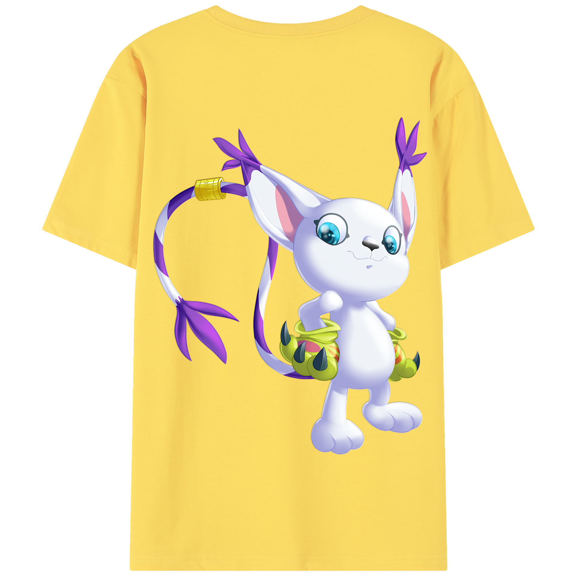 （画像用） Digimon デジタルモンスター/デジモン 綿100％半袖Tシャツ（背面プリント）