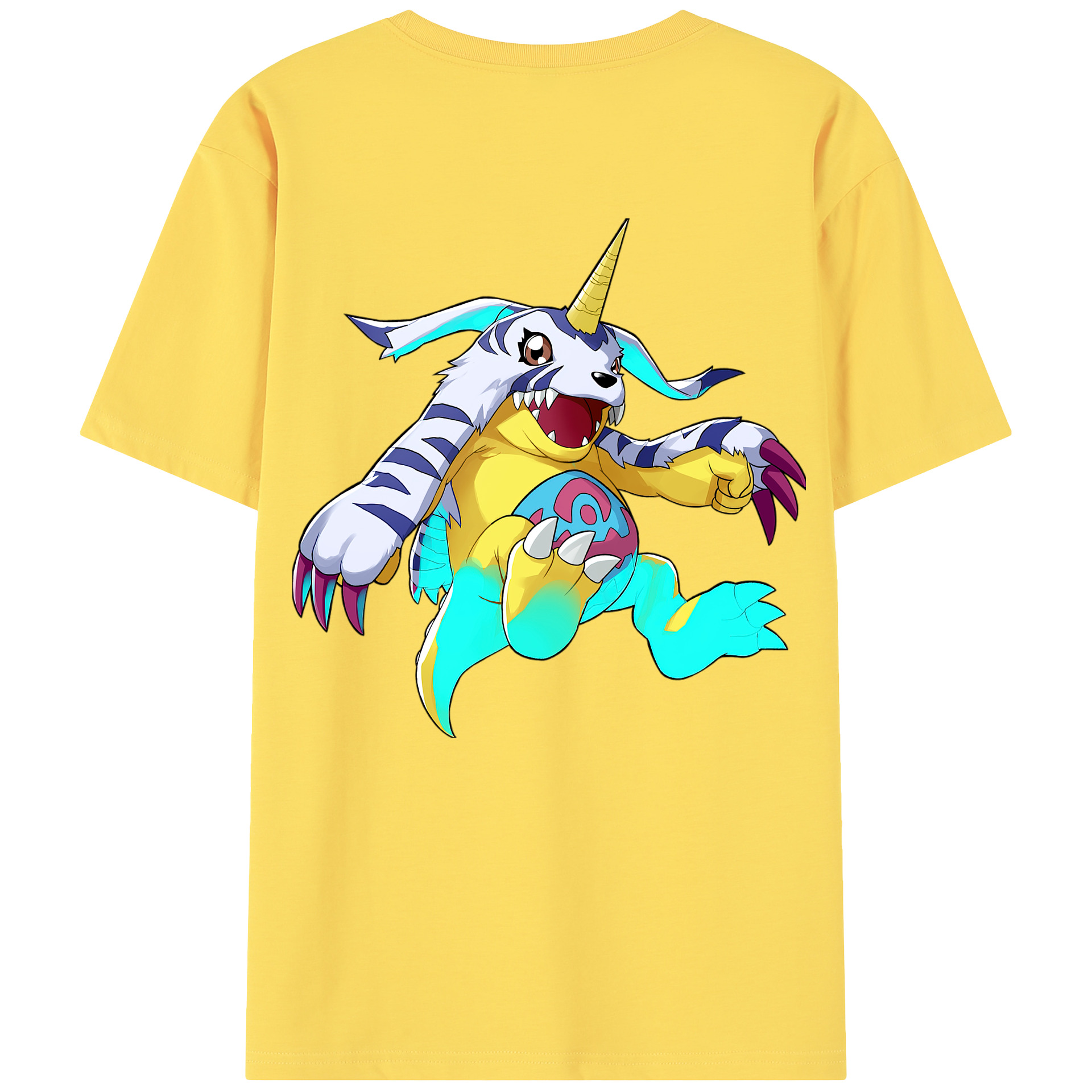 （画像用） Digimon デジタルモンスター/デジモン 綿100％半袖Tシャツ（背面プリント）