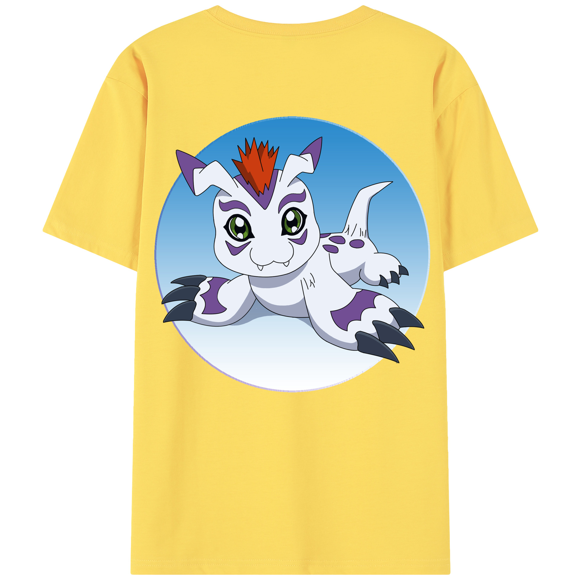 （画像用） Digimon デジタルモンスター/デジモン 綿100％半袖Tシャツ（背面プリント）