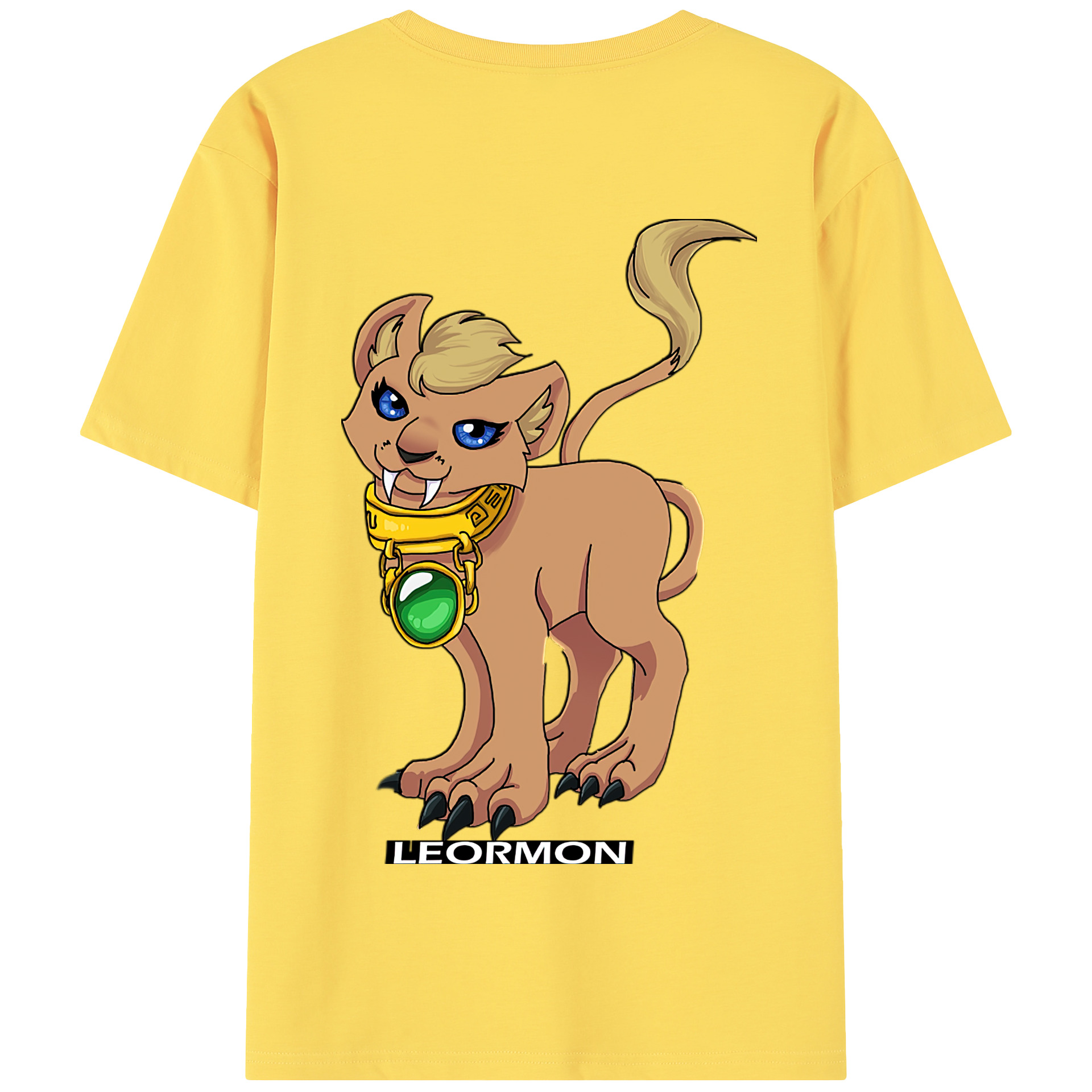 （画像用） Digimon デジタルモンスター/デジモン 綿100％半袖Tシャツ（背面プリント）