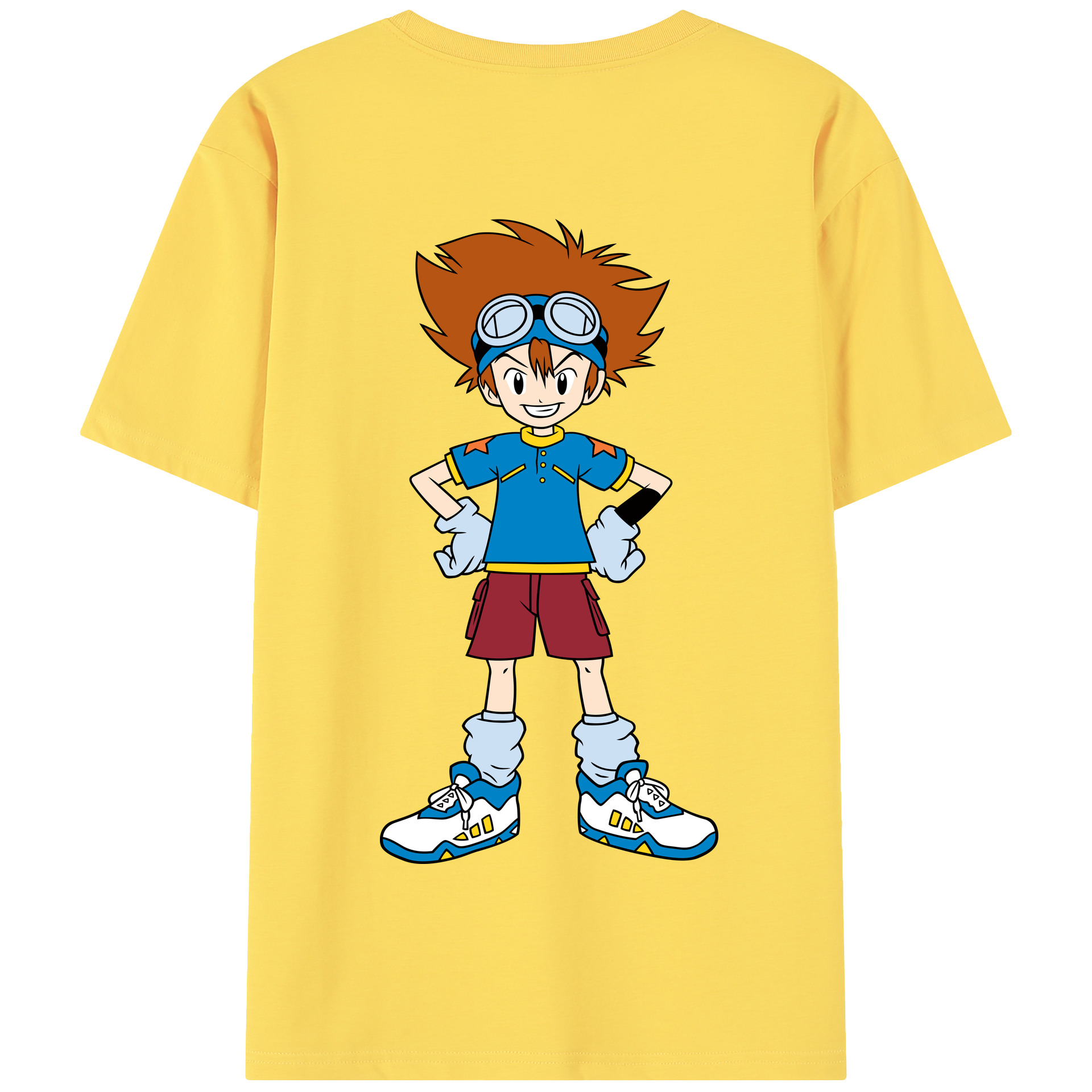 （画像用） Digimon デジタルモンスター/デジモン 綿100％半袖Tシャツ（背面プリント）