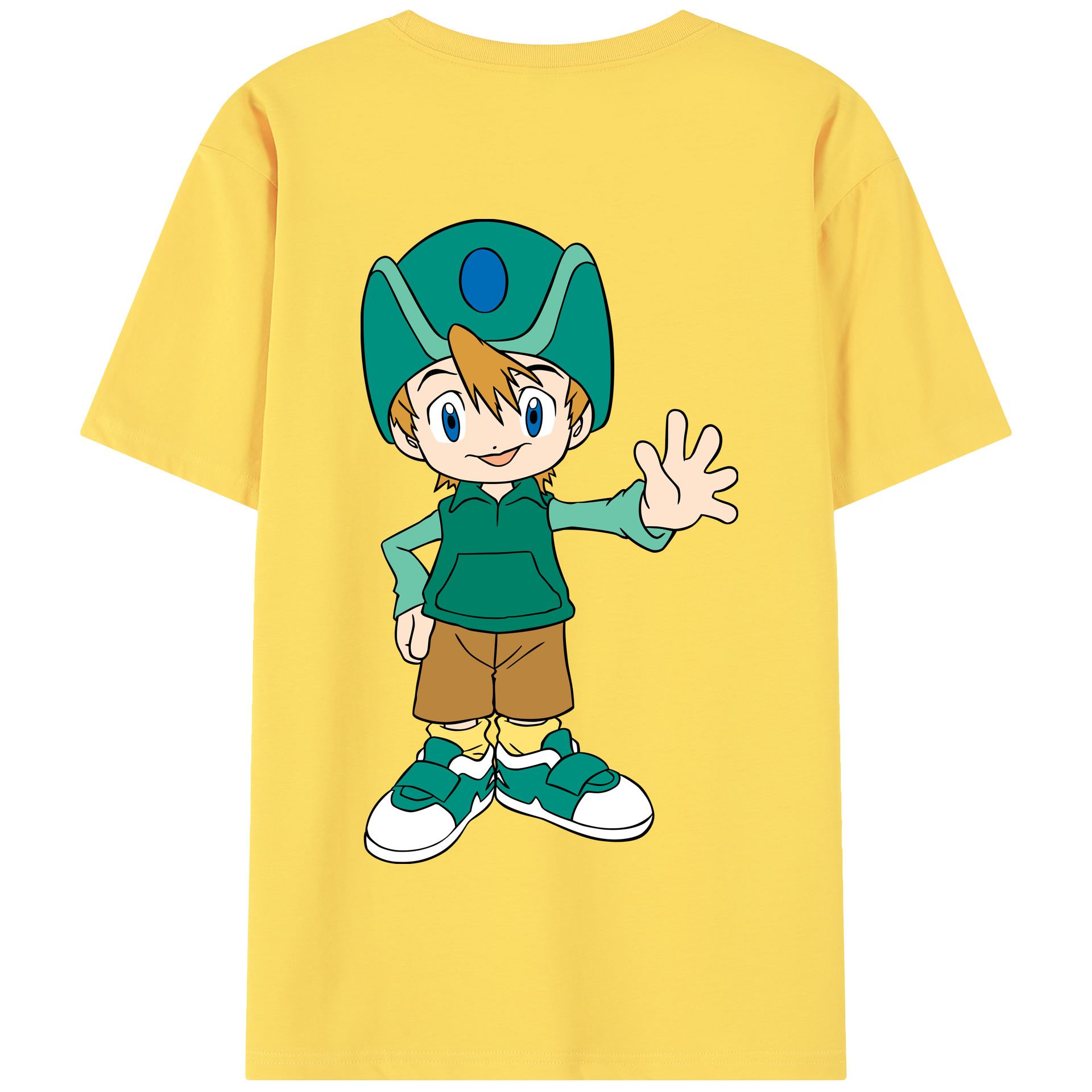 （画像用） Digimon デジタルモンスター/デジモン 綿100％半袖Tシャツ（背面プリント）