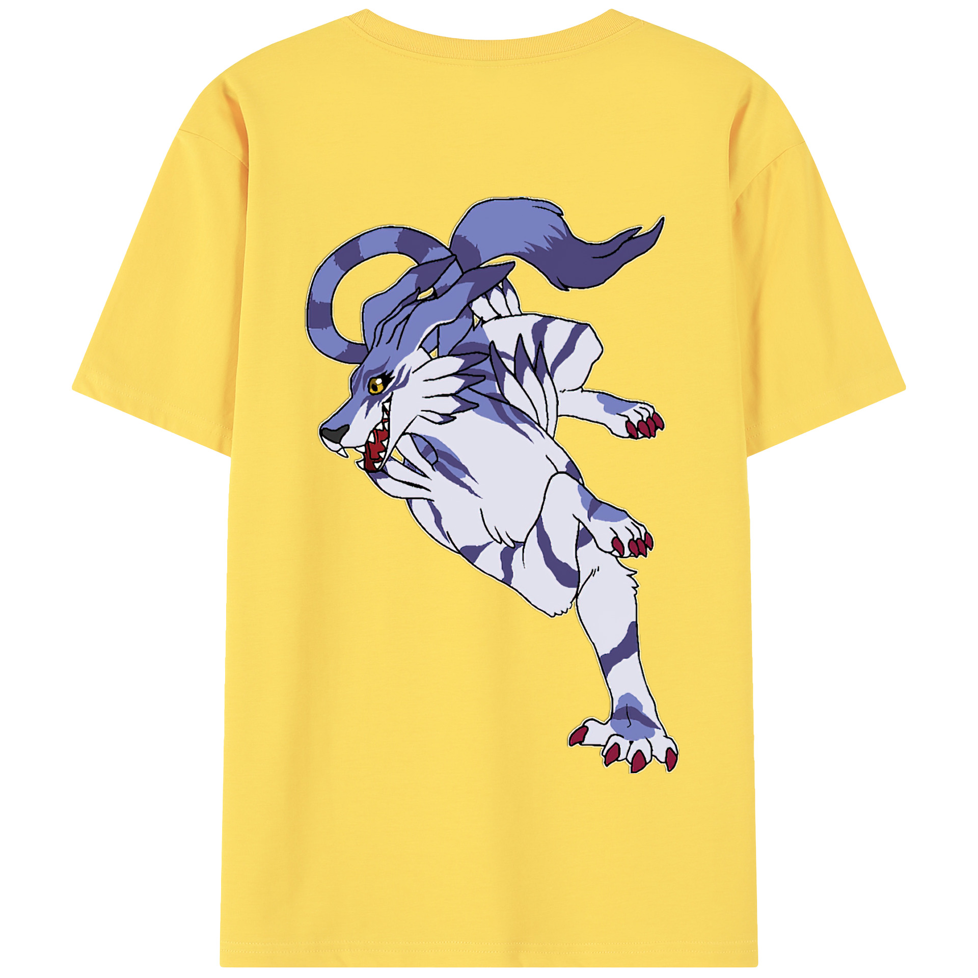 （画像用） Digimon デジタルモンスター/デジモン 綿100％半袖Tシャツ（背面プリント）