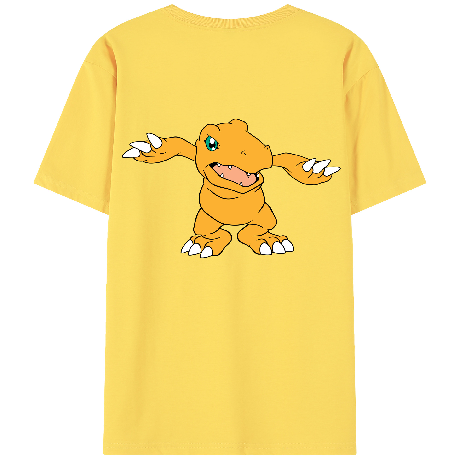 （画像用） Digimon デジタルモンスター/デジモン 綿100％半袖Tシャツ（背面プリント）