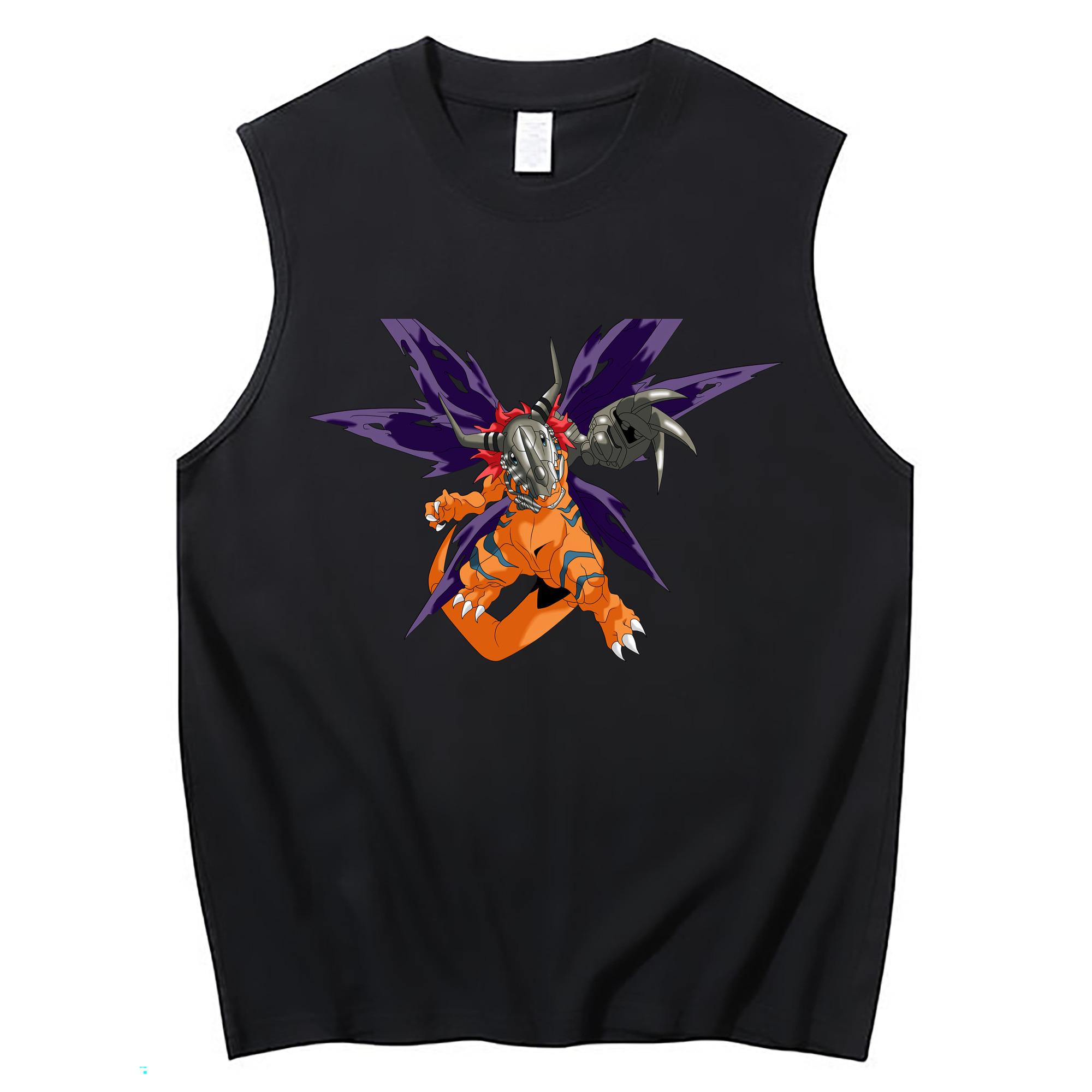 （画像用） Digimon デジタルモンスター/デジモン コットン100％タンクトップ（フロントプリント）