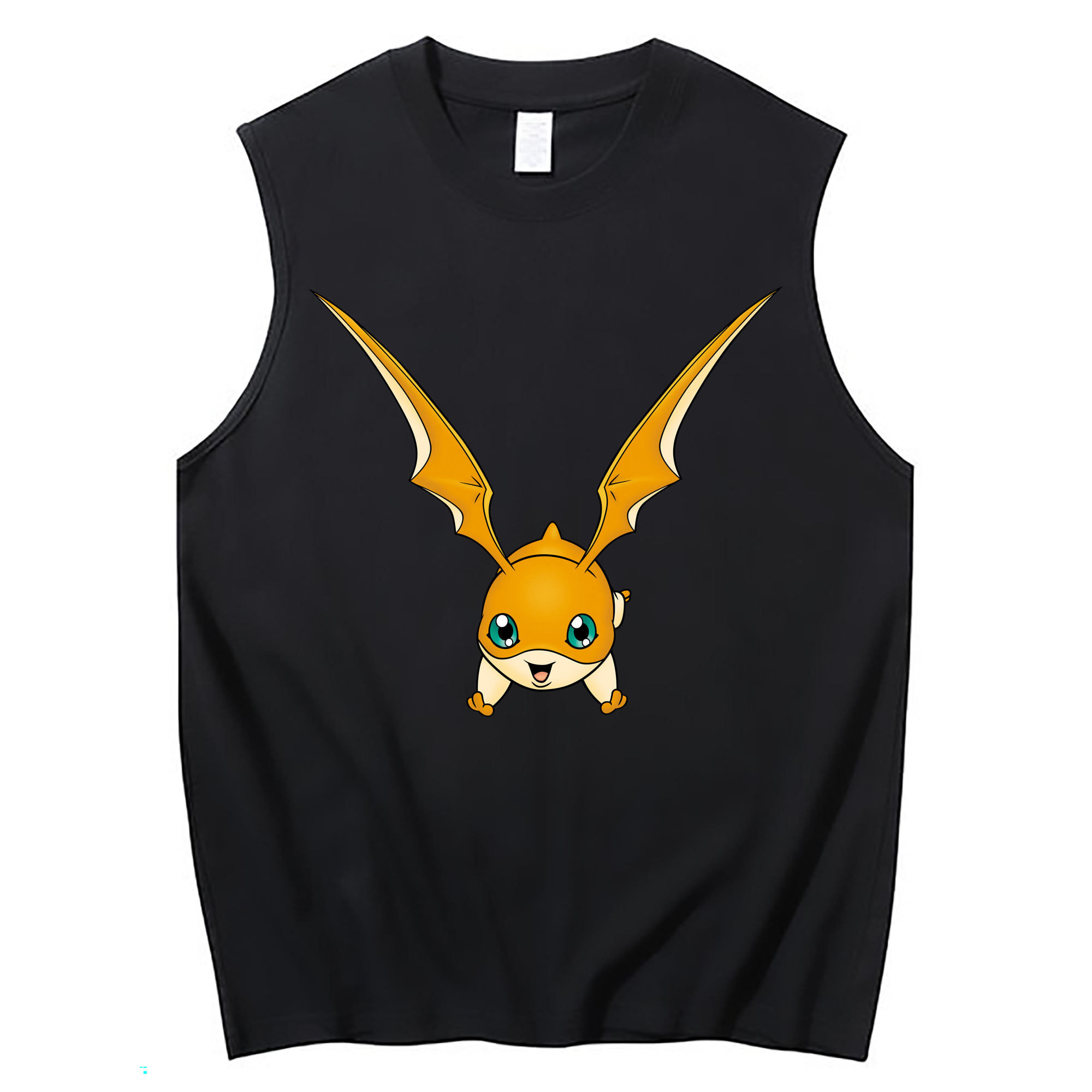 （画像用） Digimon デジタルモンスター/デジモン コットン100％タンクトップ（フロントプリント）