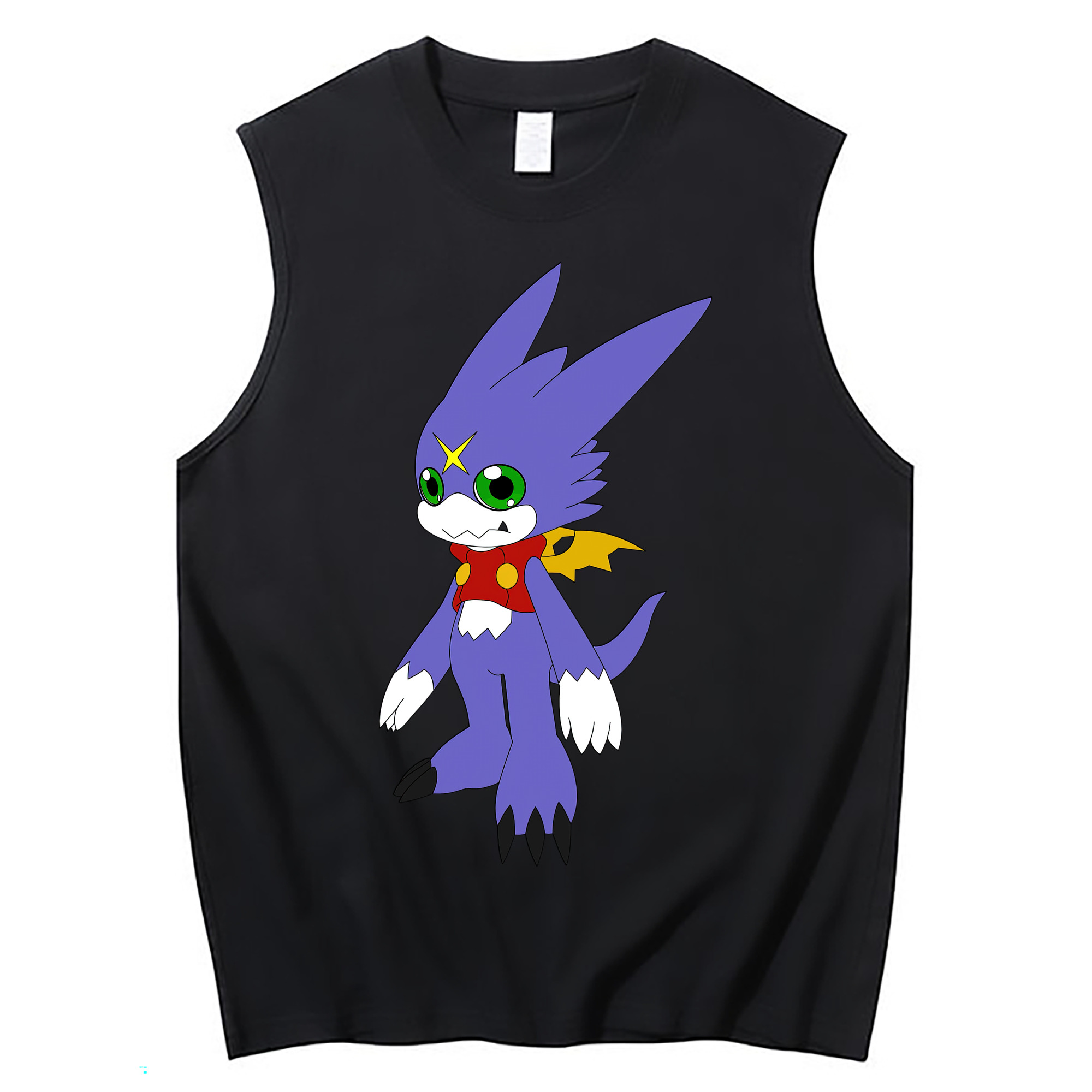 （画像用） Digimon デジタルモンスター/デジモン コットン100％タンクトップ（フロントプリント）
