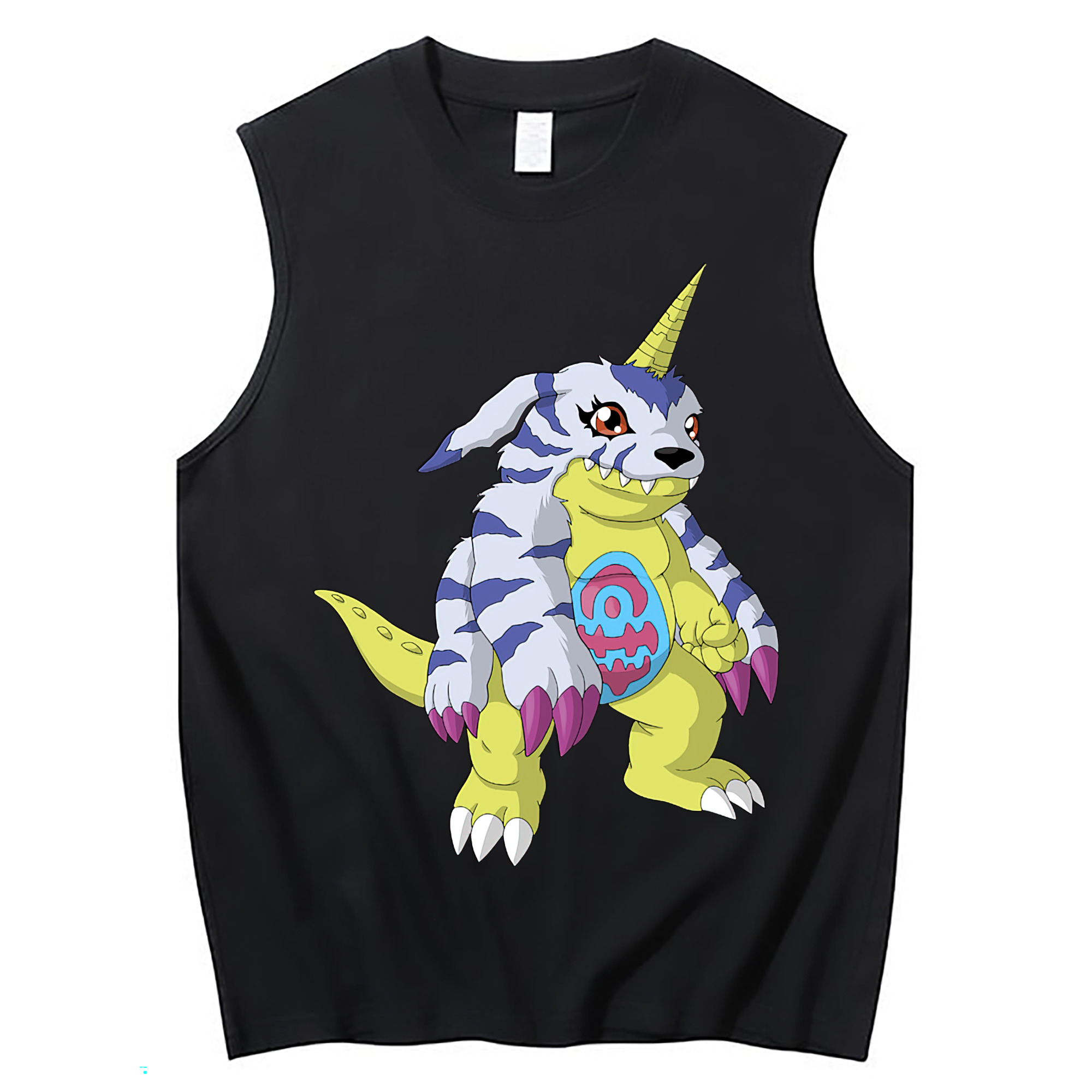 （画像用） Digimon デジタルモンスター/デジモン コットン100％タンクトップ（フロントプリント）