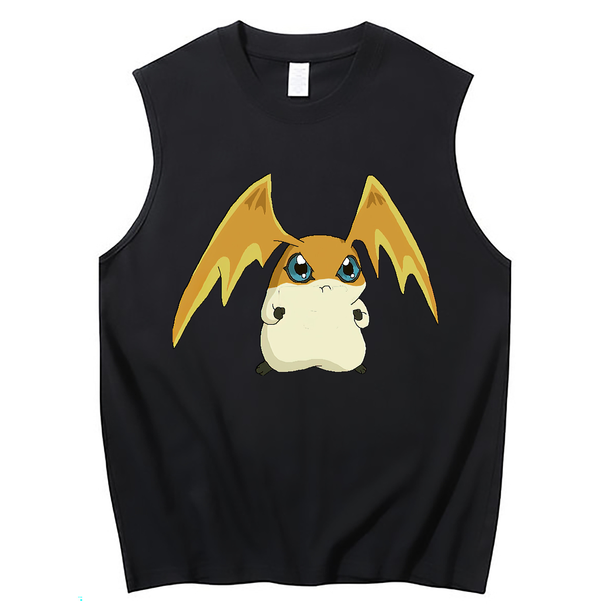（画像用） Digimon デジタルモンスター/デジモン コットン100％タンクトップ（フロントプリント）