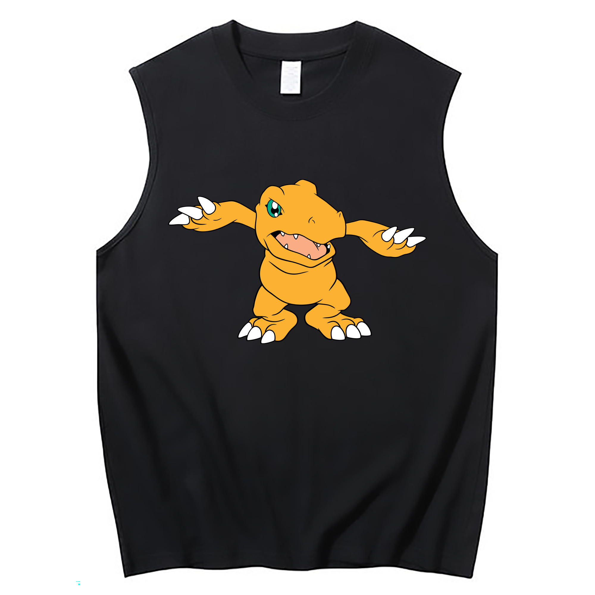 （画像用） Digimon デジタルモンスター/デジモン コットン100％タンクトップ（フロントプリント）