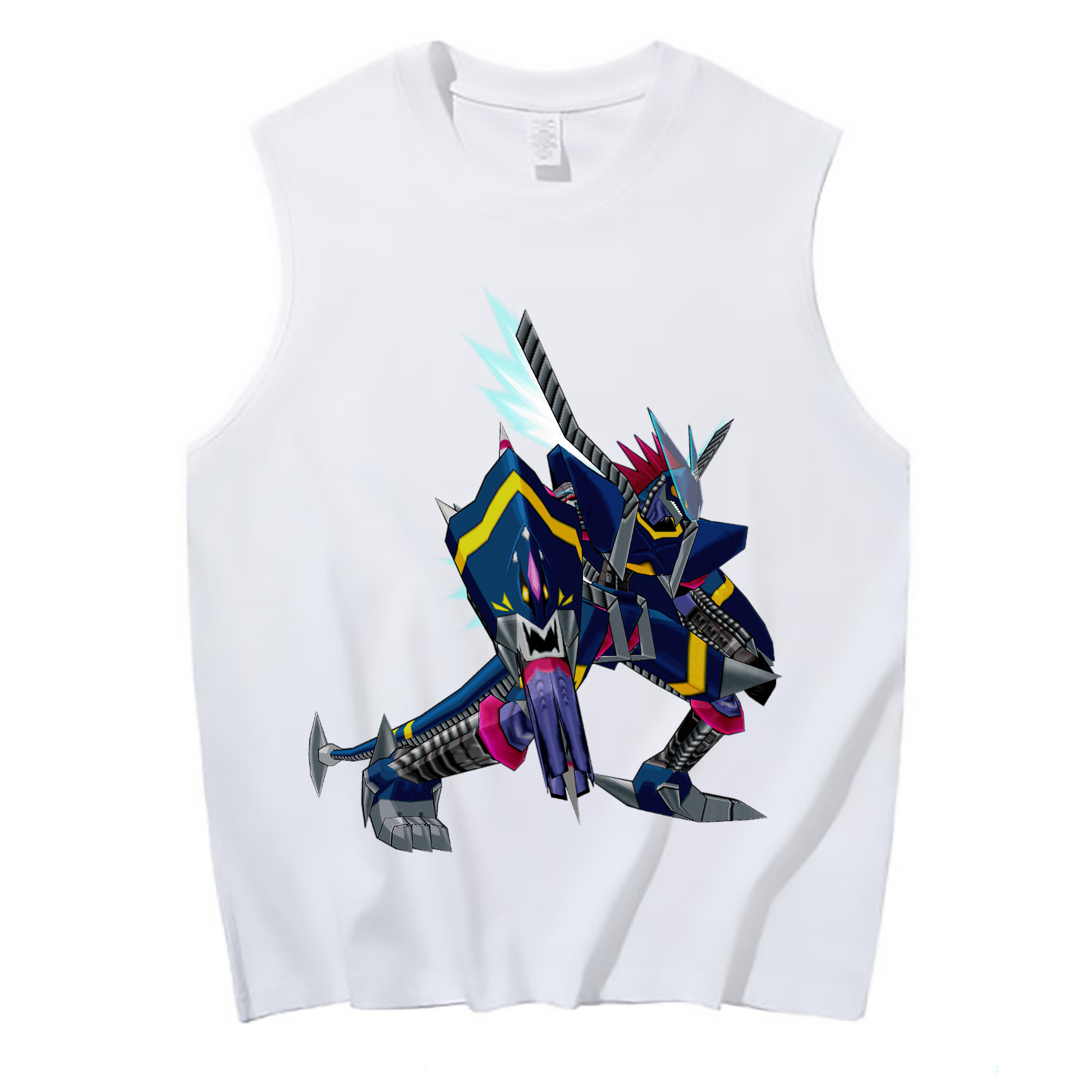 （画像用） Digimon デジタルモンスター/デジモン コットン100％タンクトップ（フロントプリント）