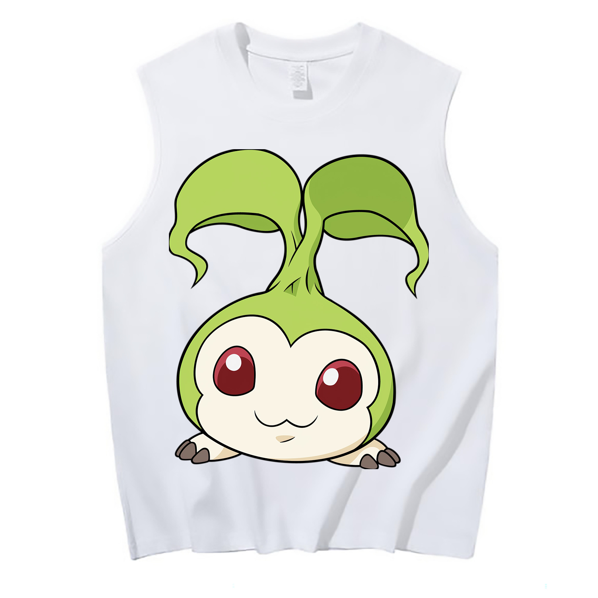 （画像用） Digimon デジタルモンスター/デジモン コットン100％タンクトップ（フロントプリント）