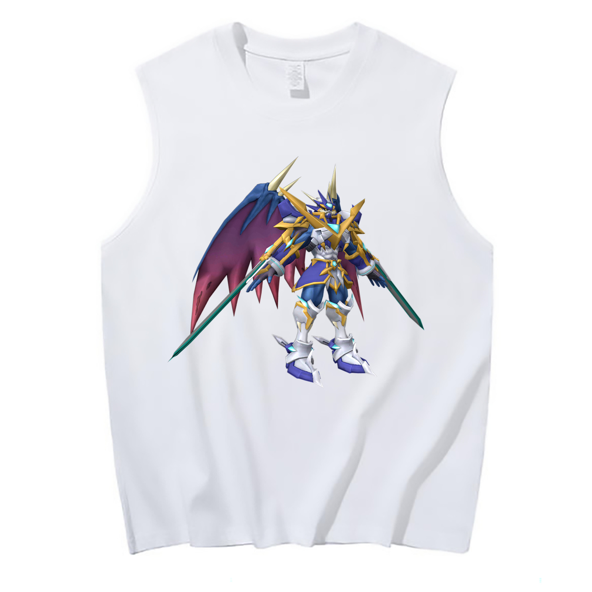（画像用） Digimon デジタルモンスター/デジモン コットン100％タンクトップ（フロントプリント）